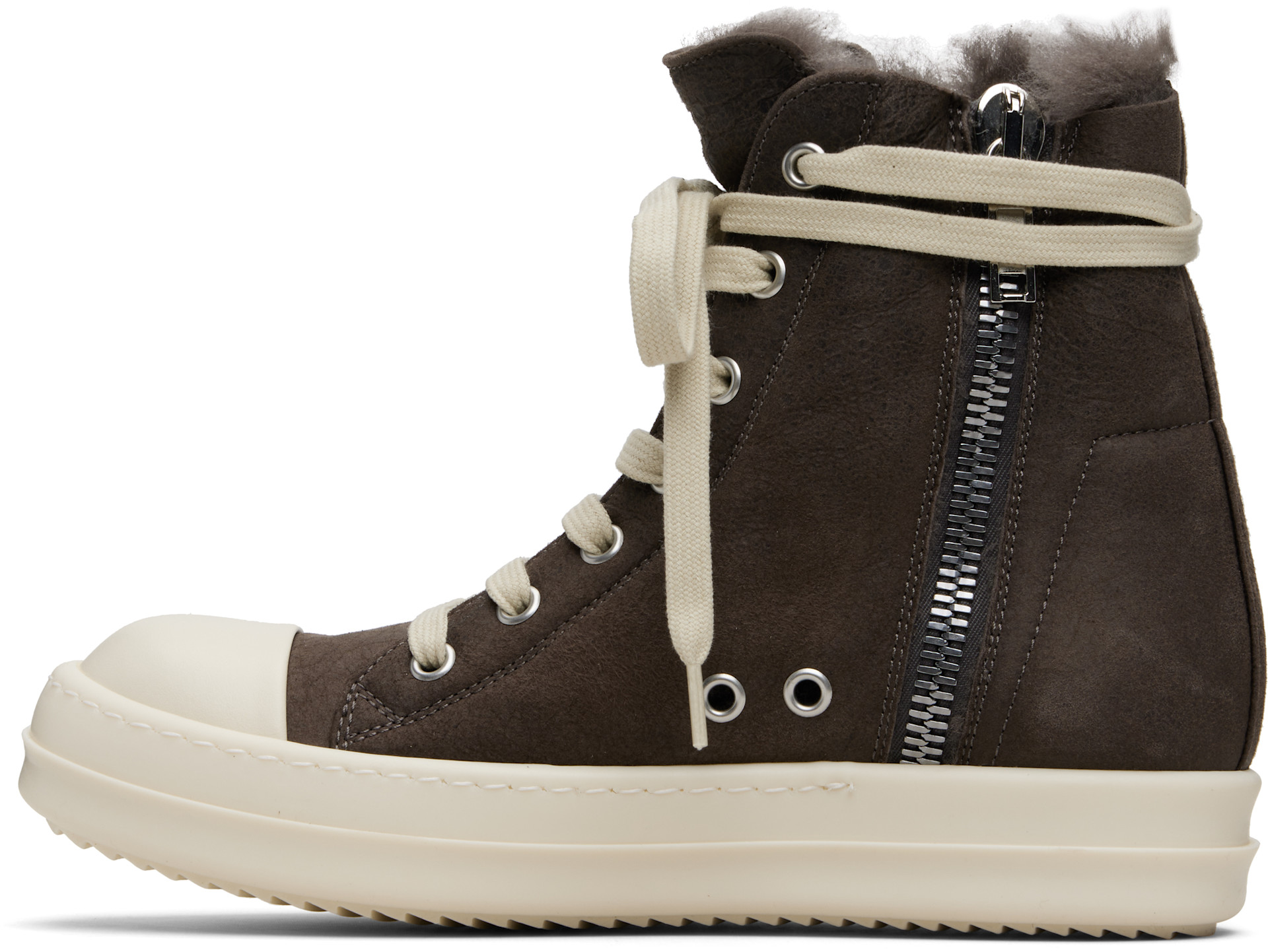 Rick Owens: Gray Concordians Sneakers | SSENSE Canada