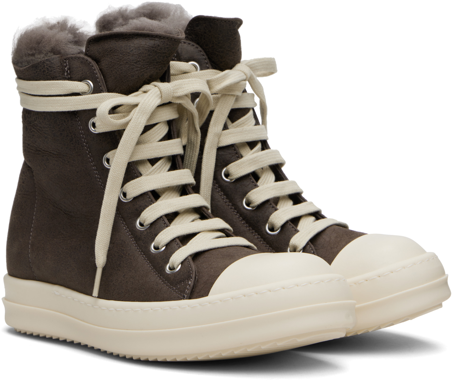Rick Owens - Baskets grises - Concordians