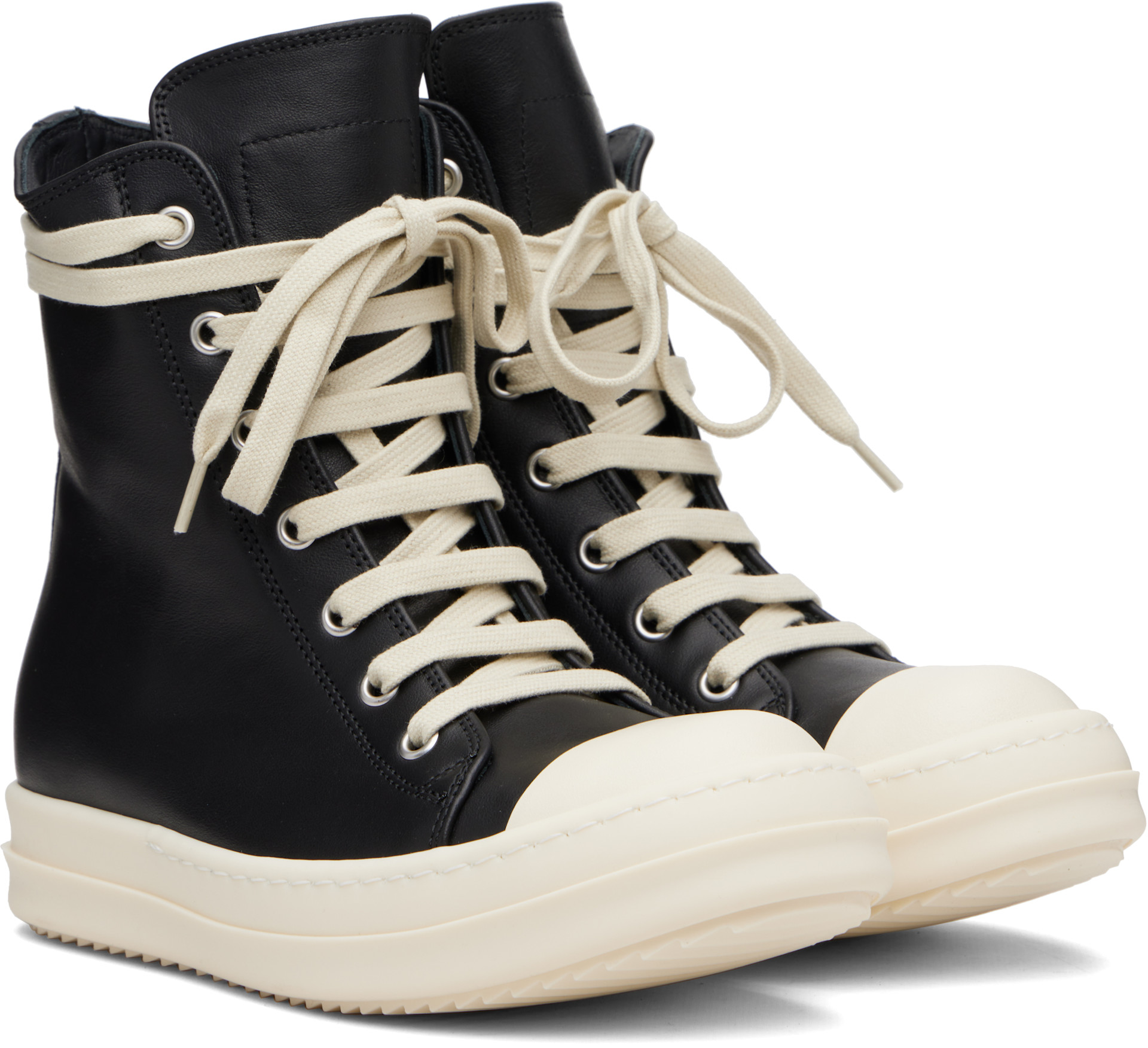 Rick Owens: Black Concordians Sneakers | SSENSE