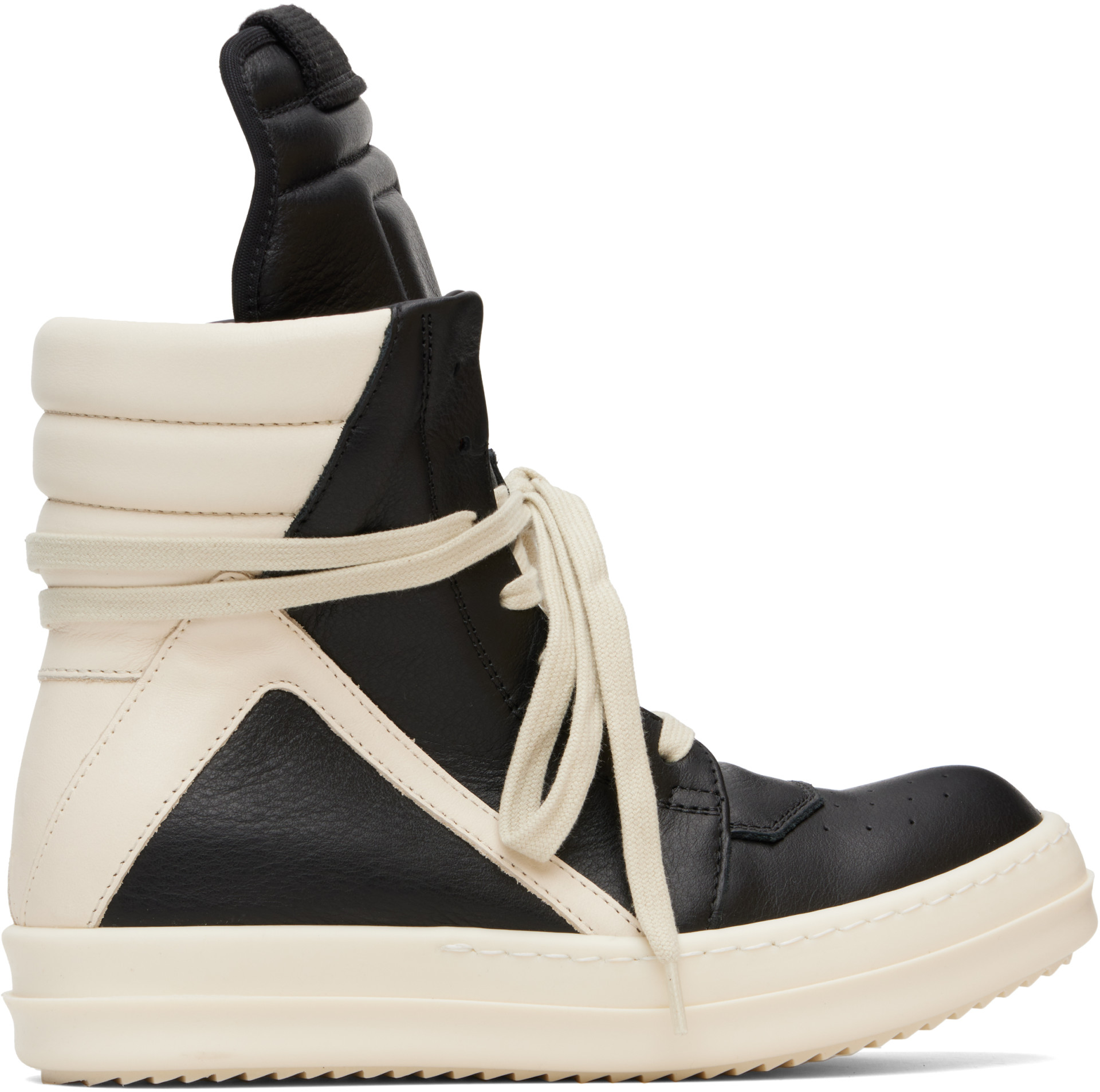 Rick Owens: ブラック Concordians Geobasket スニーカー | SSENSE 日本