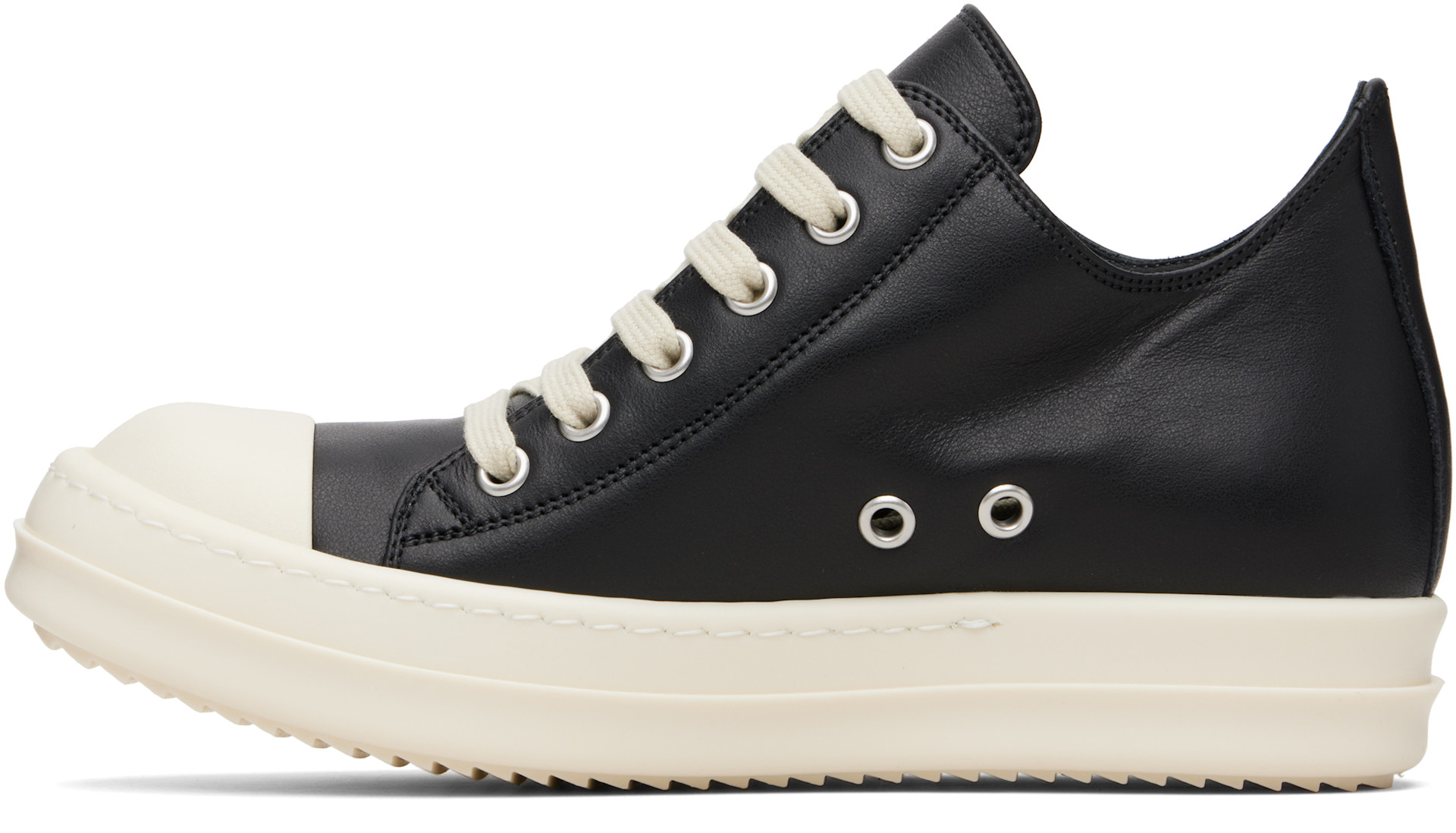 Rick Owens: Black Concordians Low Sneaks Sneakers | SSENSE