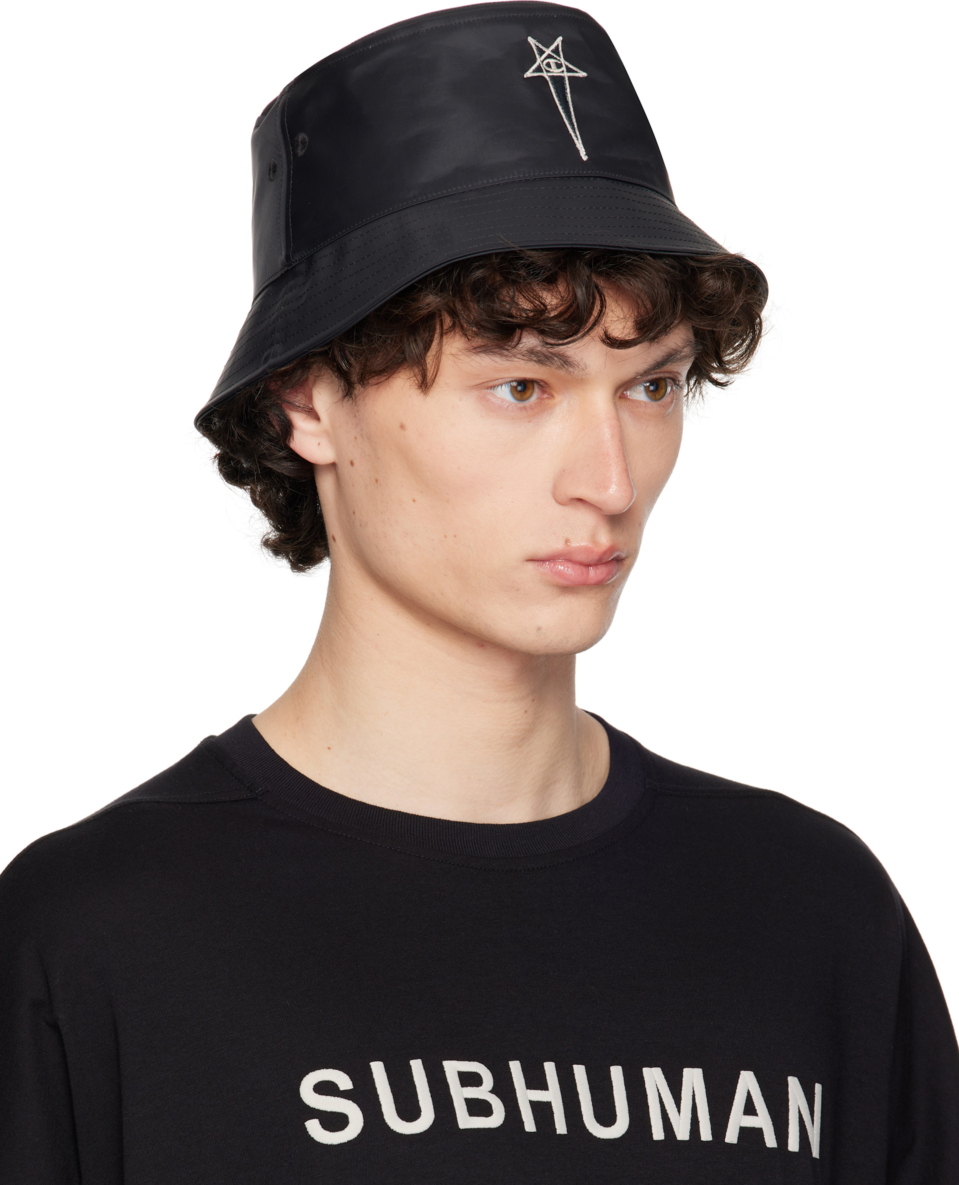 テンダーロイン ボルネオ　バケットハット　ブラックデニム Rick Owens: ブラック Championエディション Gilligan バケットハット