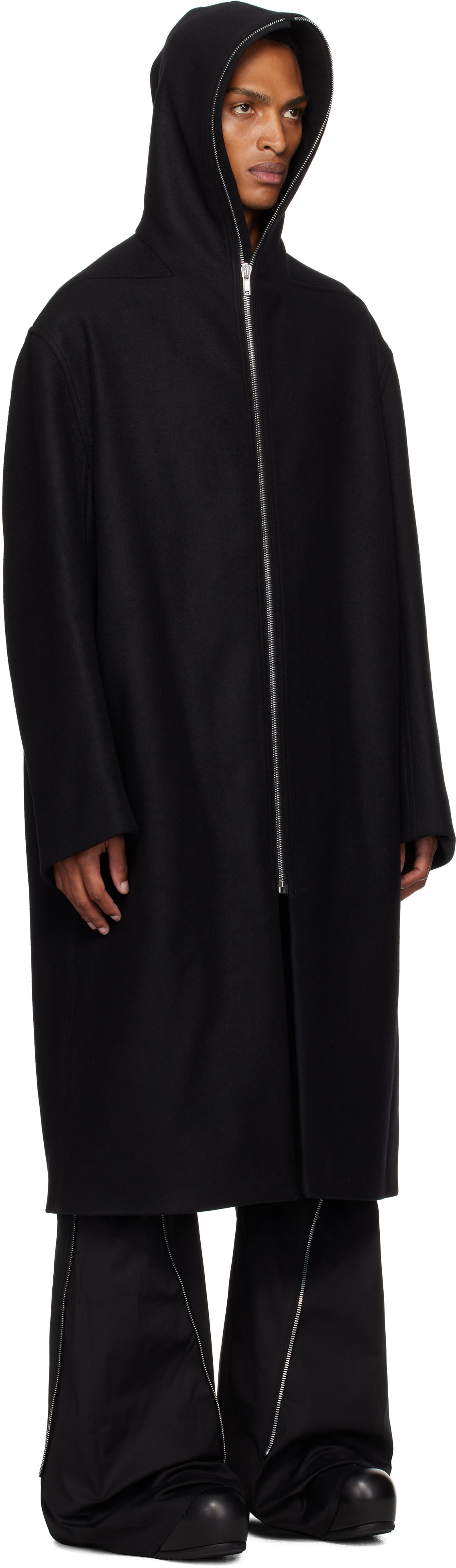 Rick Owens - ブラック Concordians Mac コート