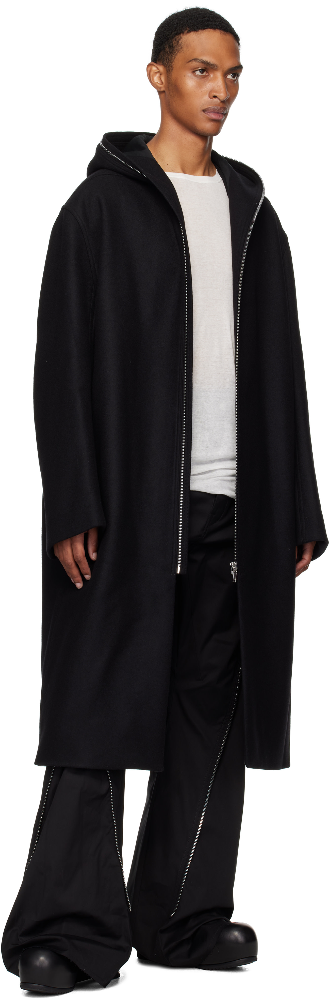 Rick Owens - ブラック Concordians Mac コート