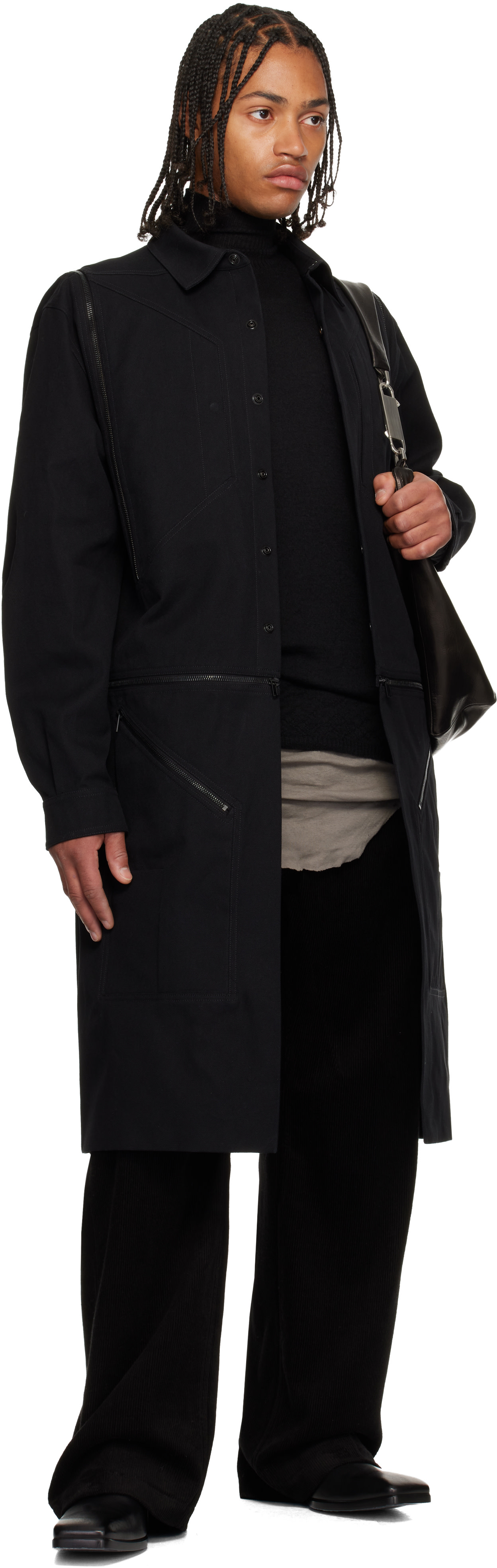 Rick Owens: ブラック Concordians Bonotto Capsule Heizer ロング