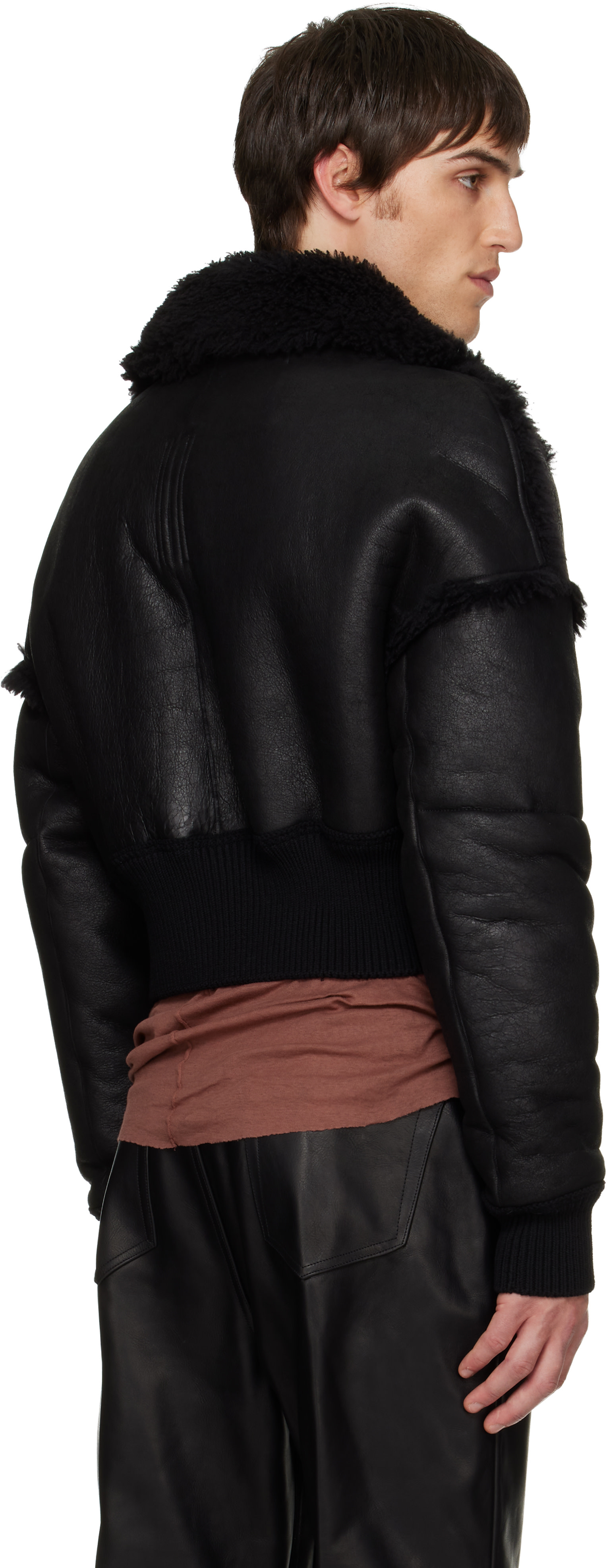ジャケット・アウター RickOwens LIDO 22SS BRAD LEATHER BOXY JK Rick Owens Brad ジャケット | グレー | FARFETCH JP