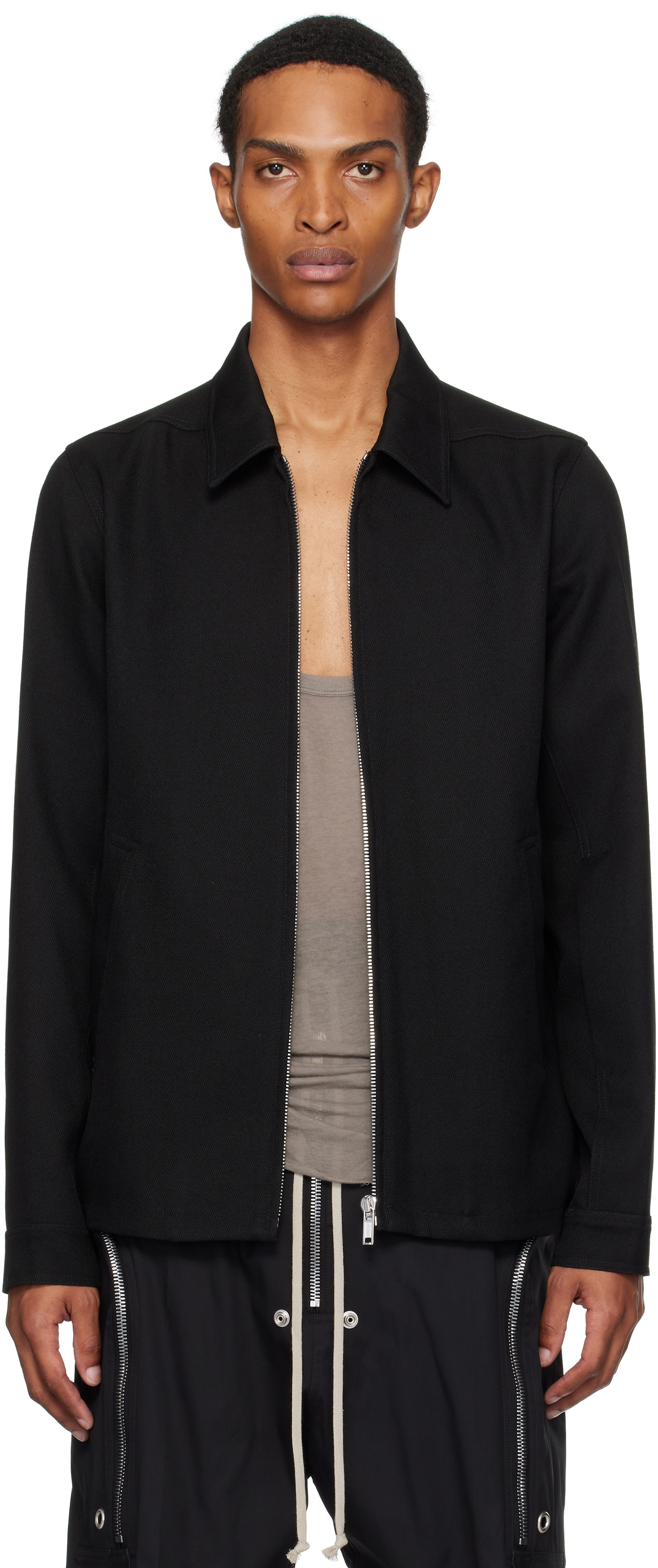Rick Owens: Black Concordians Brad Jacket | SSENSE