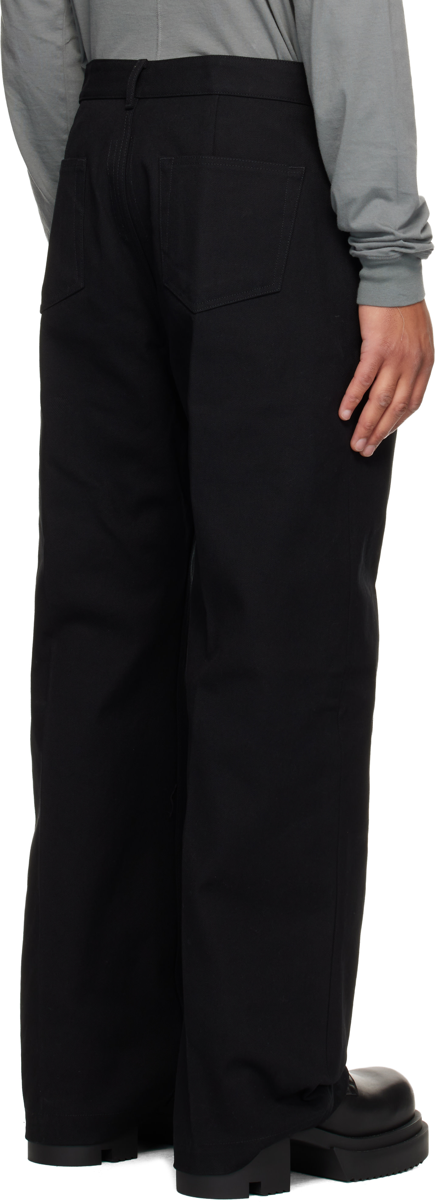 Rick Owens: Black Concordians Geth Jeans | SSENSE Canada