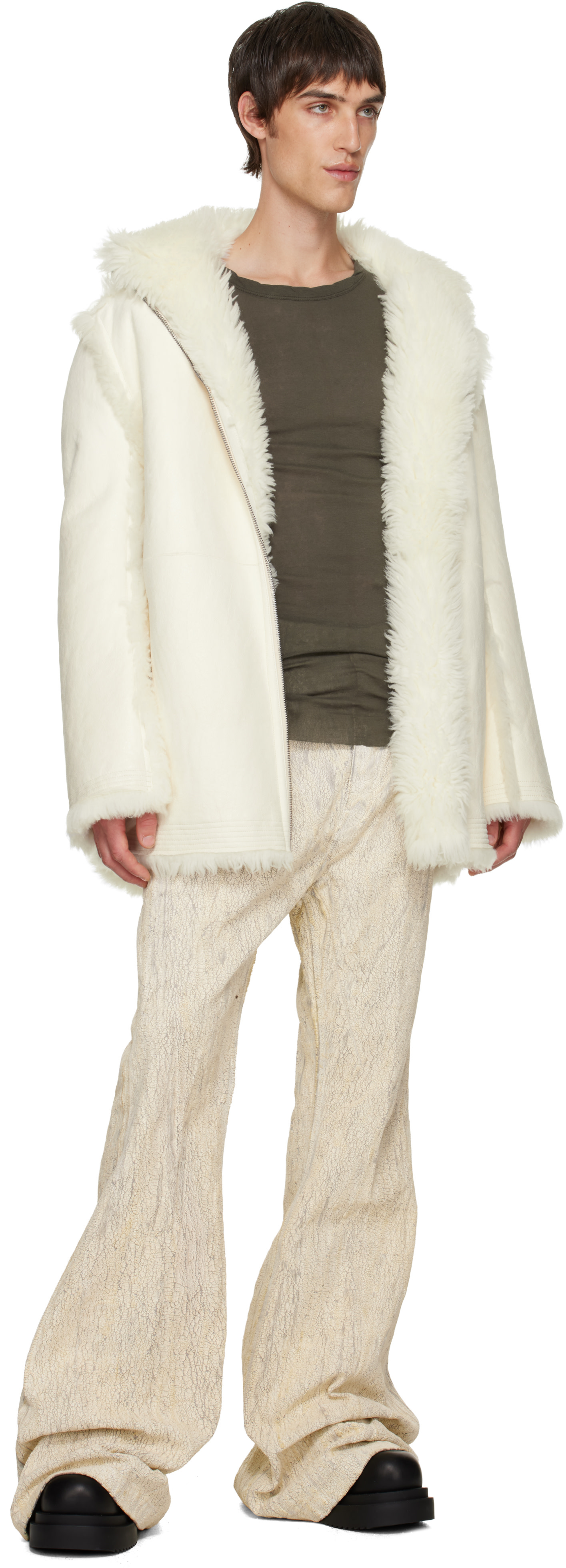Rick Owens: Off-White Concordians Runway Bolan Jeans | SSENSE Canada