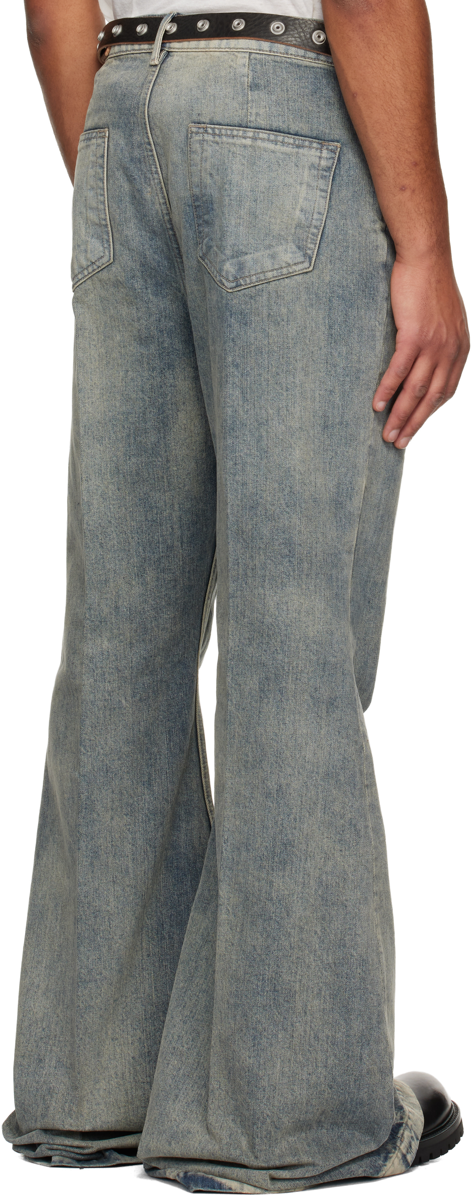 Rick Owens: Gray Concordians Bolan Jeans | SSENSE