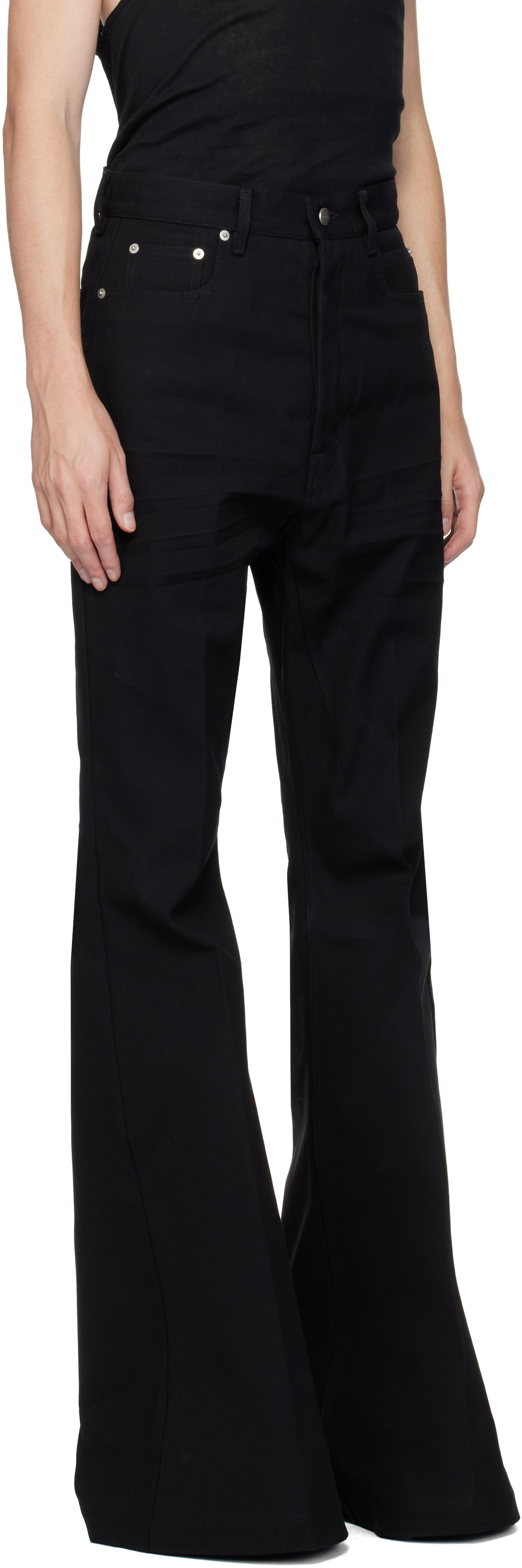Rick Owens: Black Concordians Bolan Jeans | SSENSE