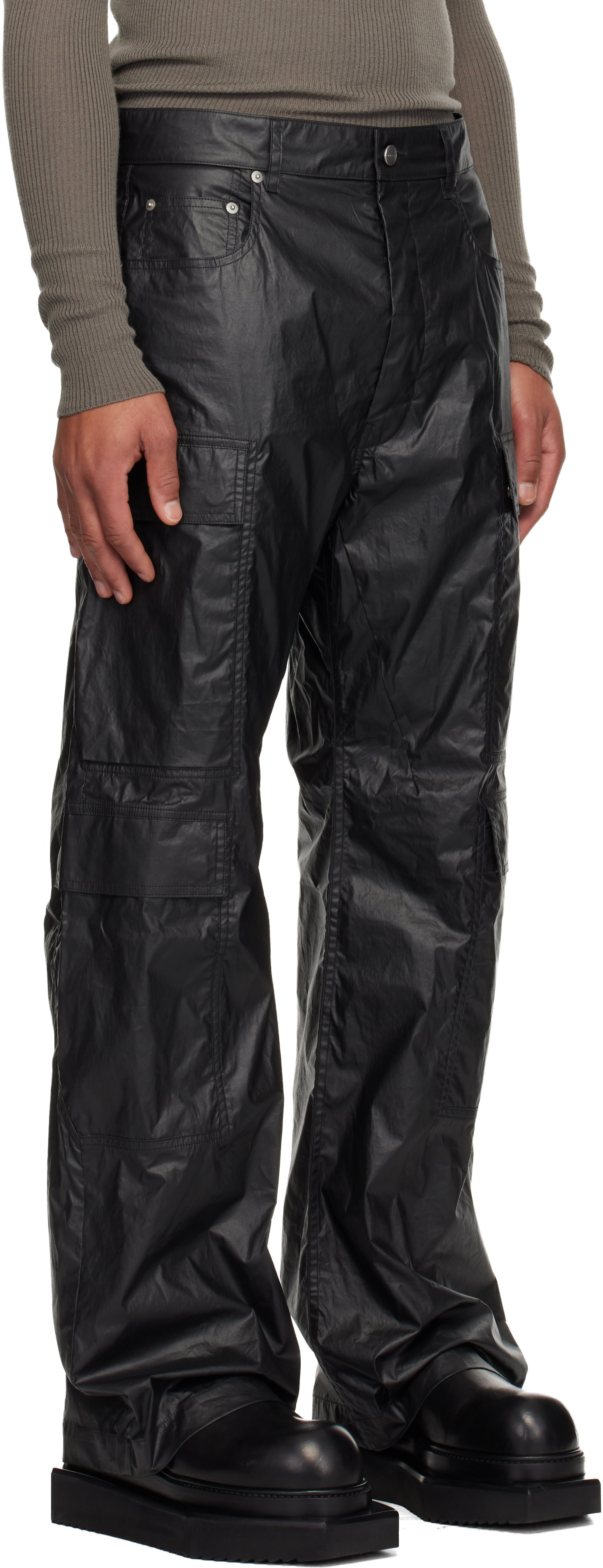 【即購入OK‼️】RICK OWENS SS25 ボラン 似 レザーカーゴパンツ 即購入OK‼️】RICK OWENS SS25 ボラン 似 レザーカーゴパンツ 【公式通販】