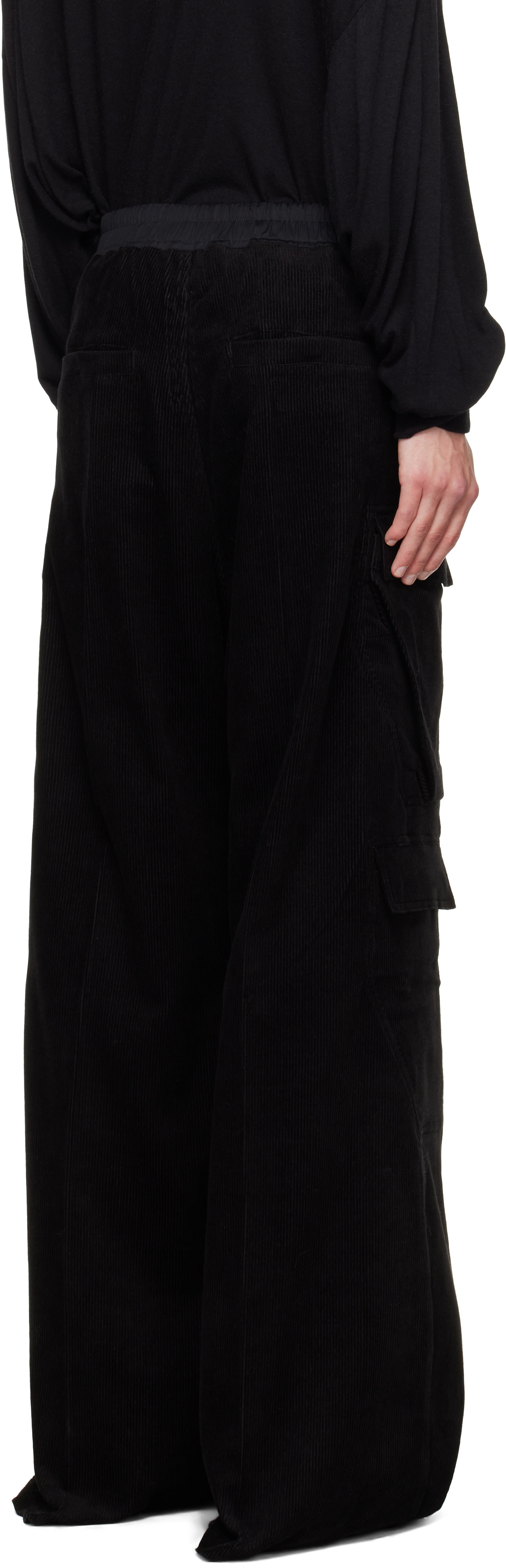 Rick Owens: Black Concordians Cargobelas Cargo Pants | SSENSE Canada