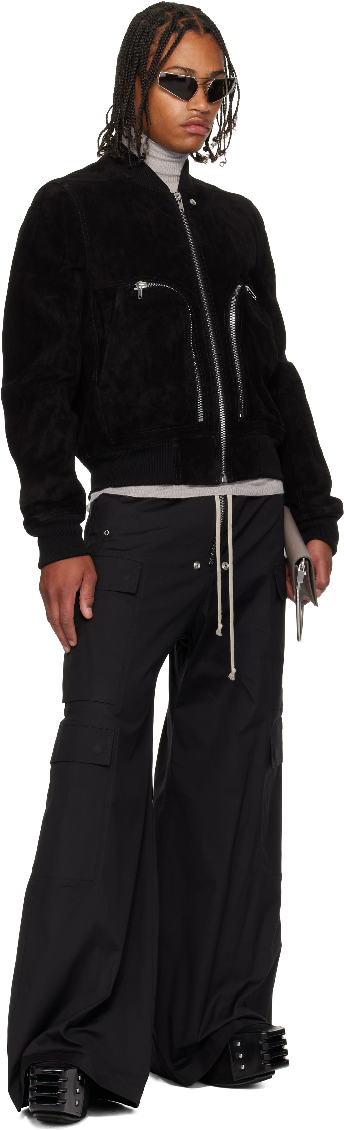 Rick Owens: ブラック Concordians Cargobelas カーゴパンツ | SSENSE 日本 Rick Owens: ブラック Concordians Cargobelas カーゴパンツ | SSENSE 日本
