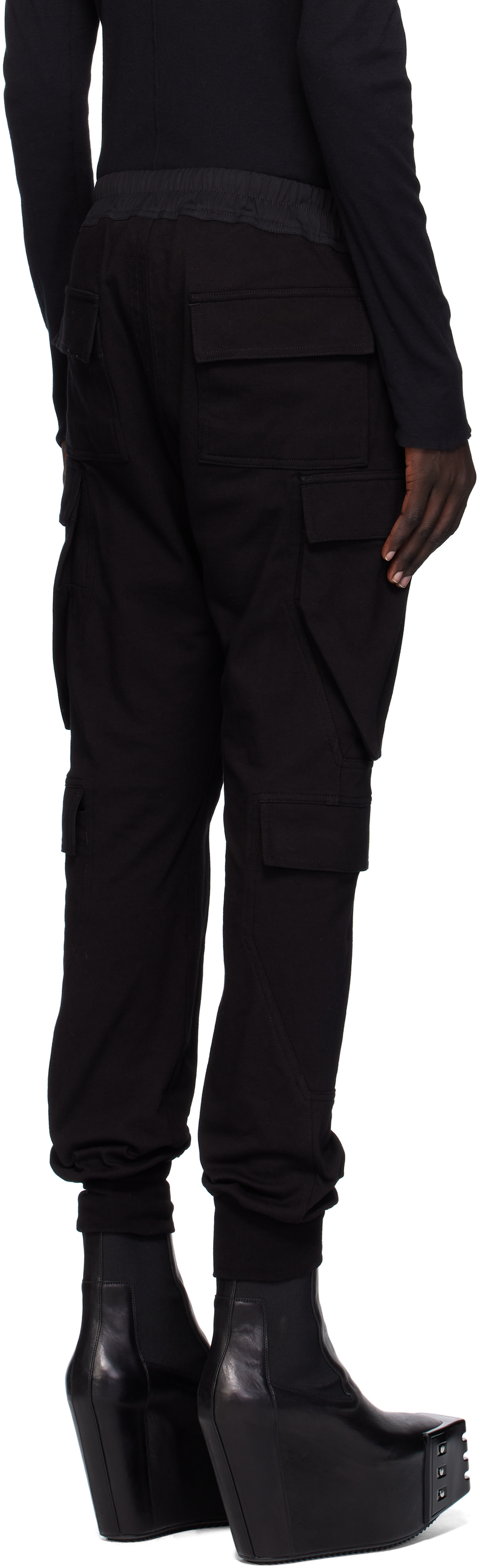 Rick Owens: ブラック Concordians Mastodon Megacargo パンツ