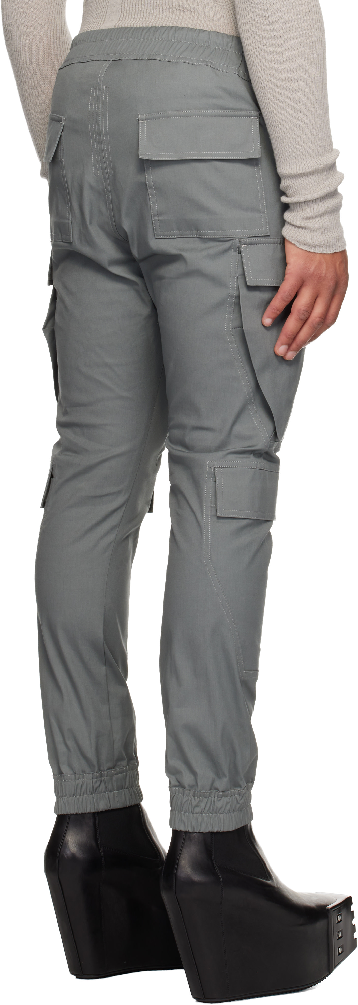 Rick Owens: Gray Concordians Mastodon Megacargo Cargo Pants | SSENSE