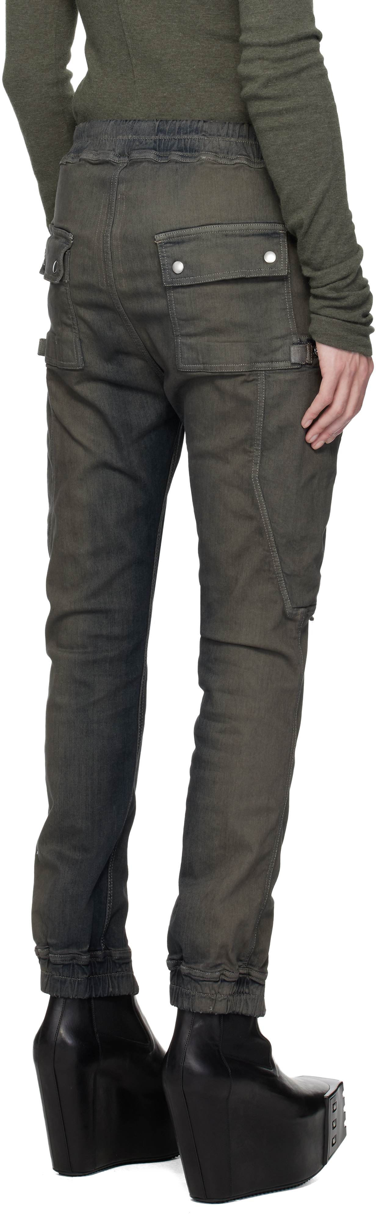 Rick Owens: Gray Concordians Bauhaus Cargo Pants | SSENSE