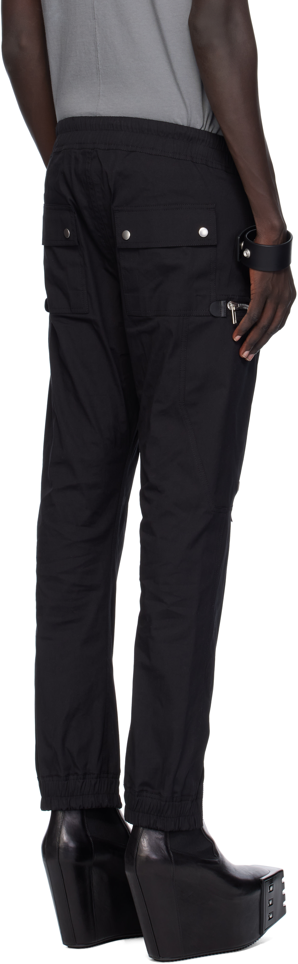 Rick Owens: Black Concordians Bauhaus Cargo Pants | SSENSE