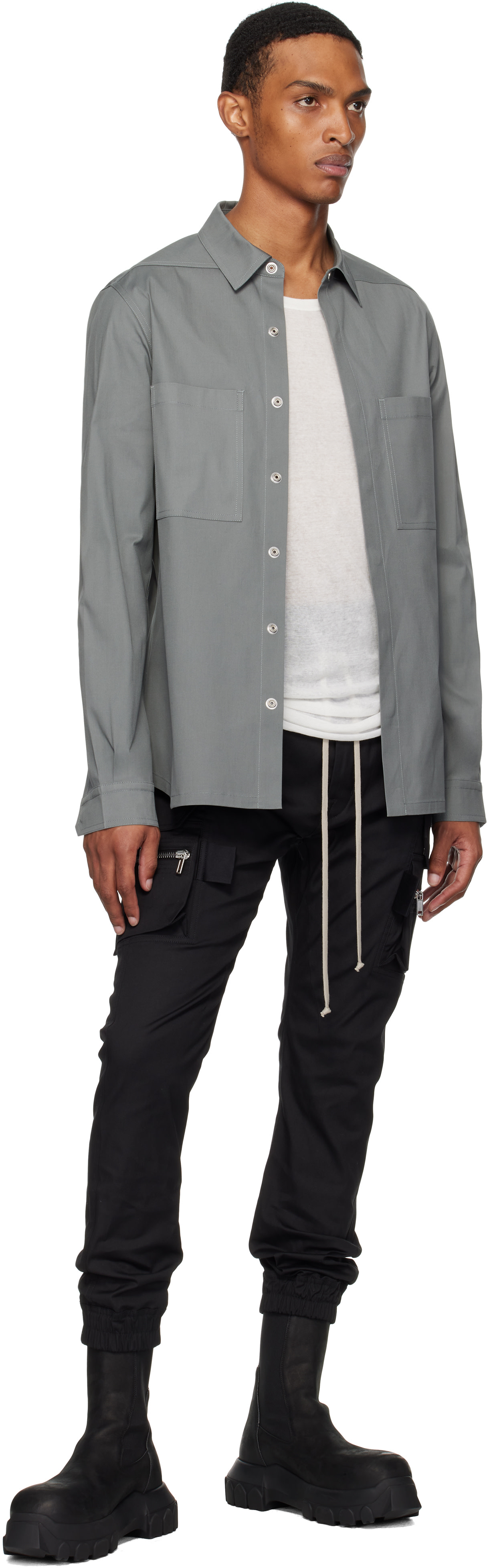 Rick Owens: ブラック Concordians Mastodon カーゴパンツ | SSENSE 日本