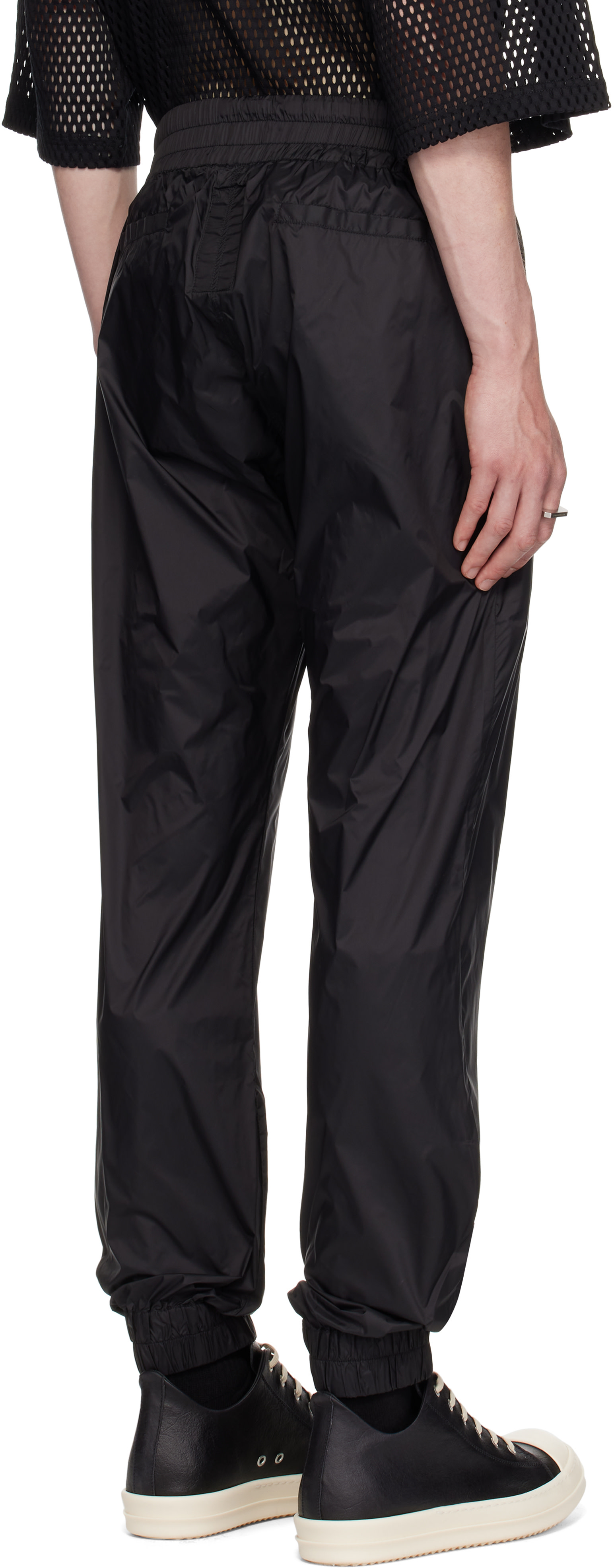 Rick Owens: Black Champion Edition Joggers Sweatpants | SSENSE