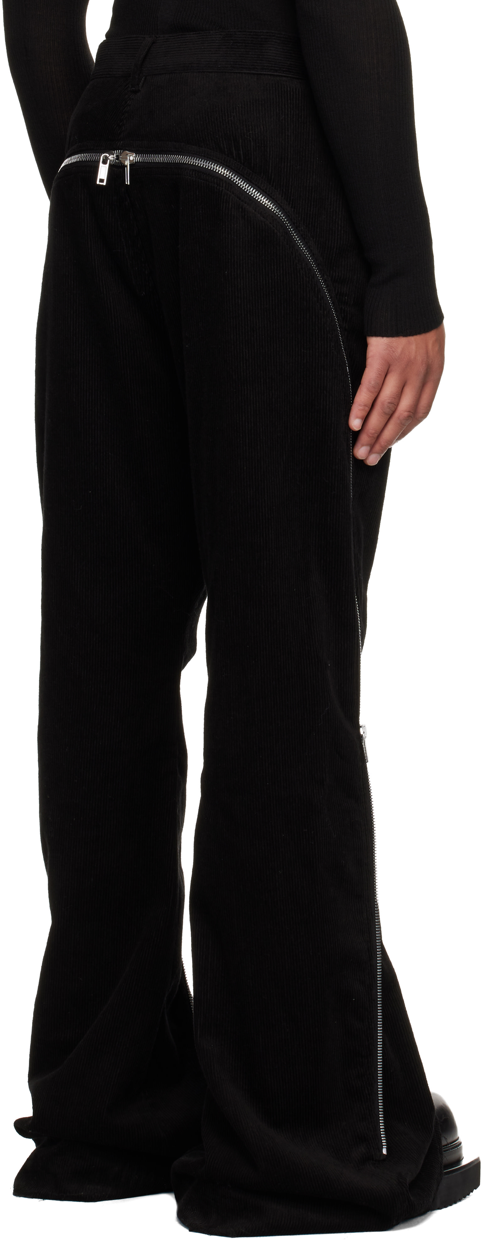 パンツ Rick Owens Bolan banana Rick Owens: Black Concordians Bolan Banana Trousers | SSENSE
