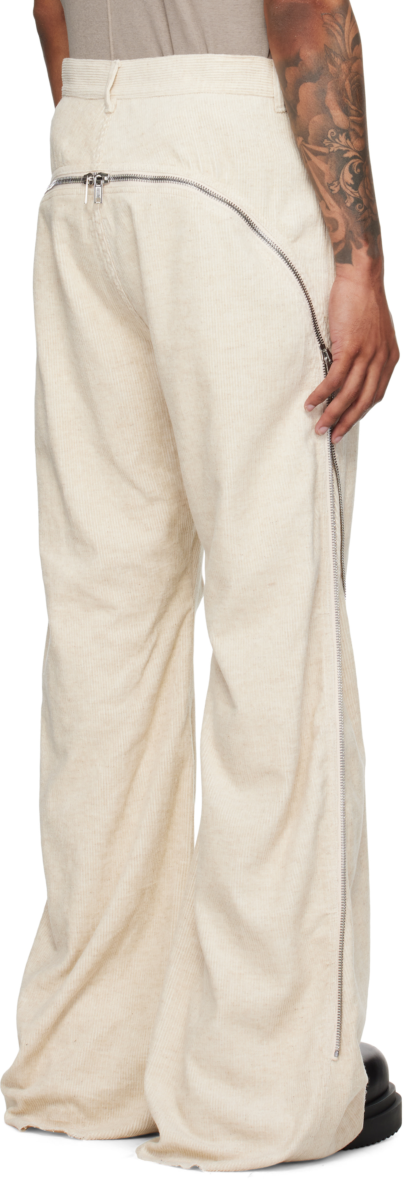 Rick Owens: Off-White Concordians Bolan Banana Trousers | SSENSE