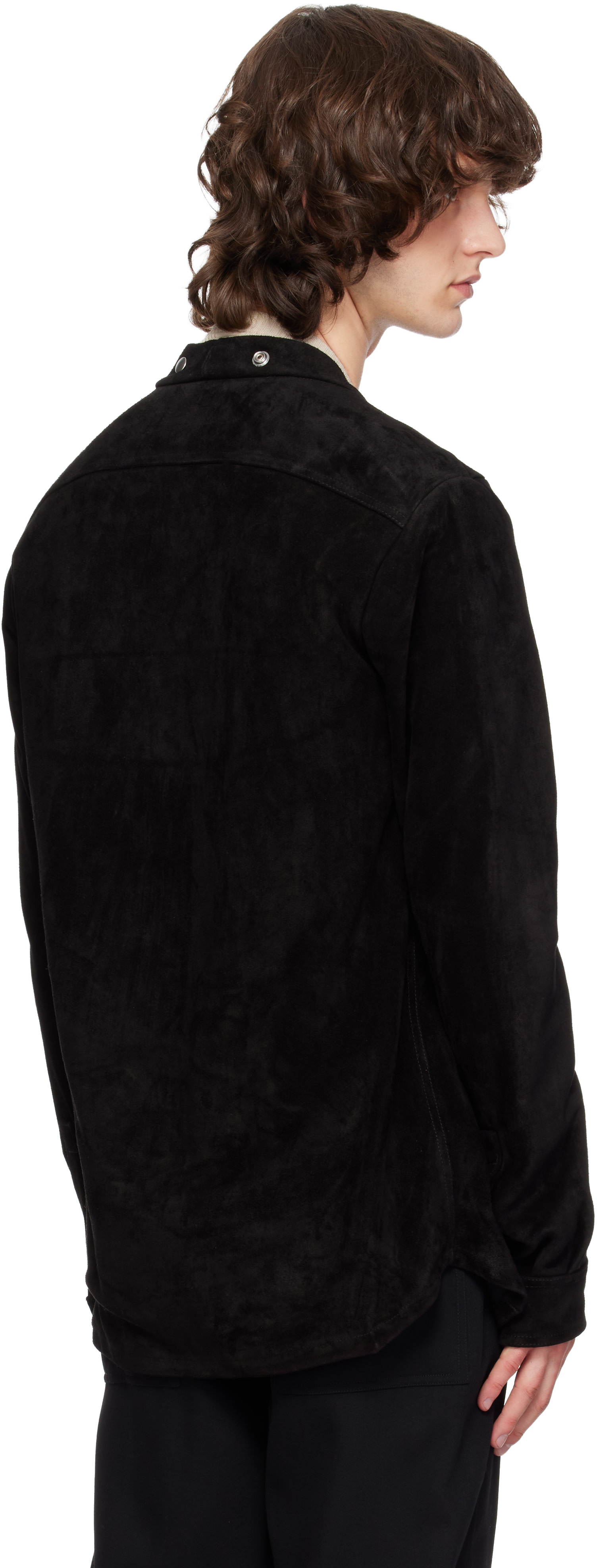Rick Owens: ブラック Concordians Larry Fogpocket レザー オーバー