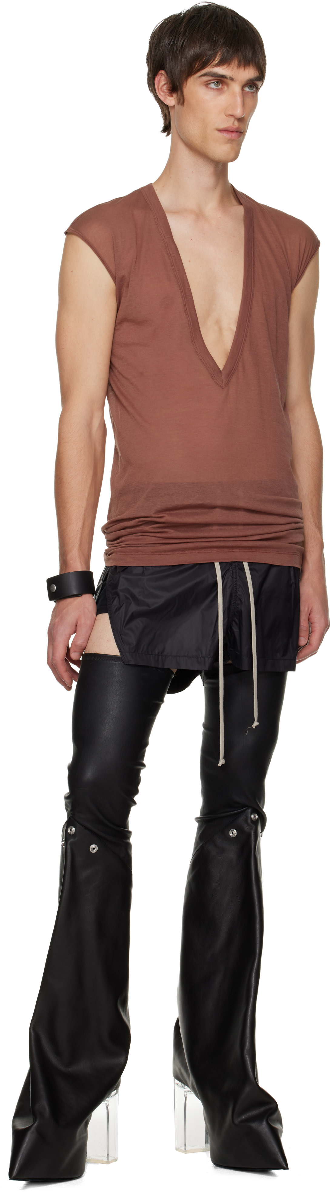 Rick Owens: ブラック Concordians Boxing ショートパンツ | SSENSE 日本
