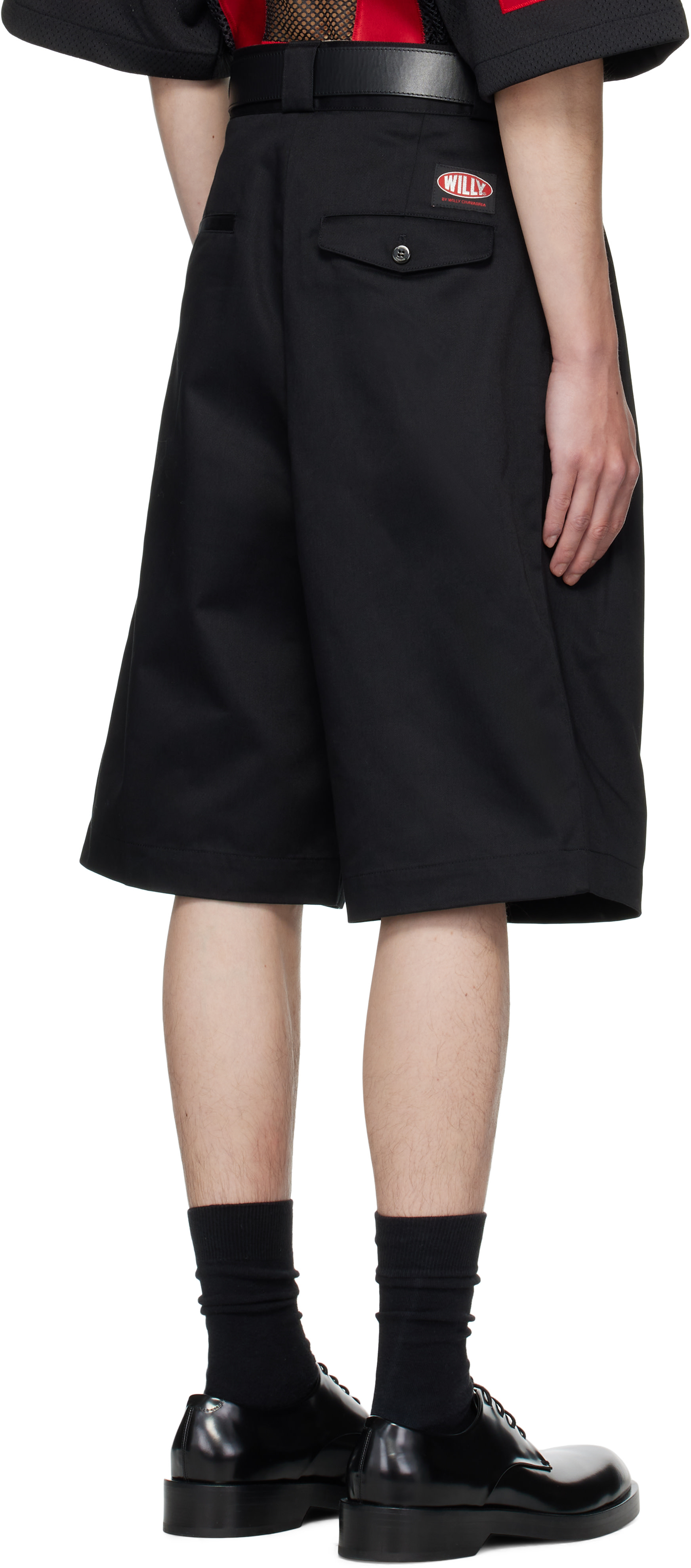 WILLY CHAVARRIA: Black Borracho Shorts | SSENSE