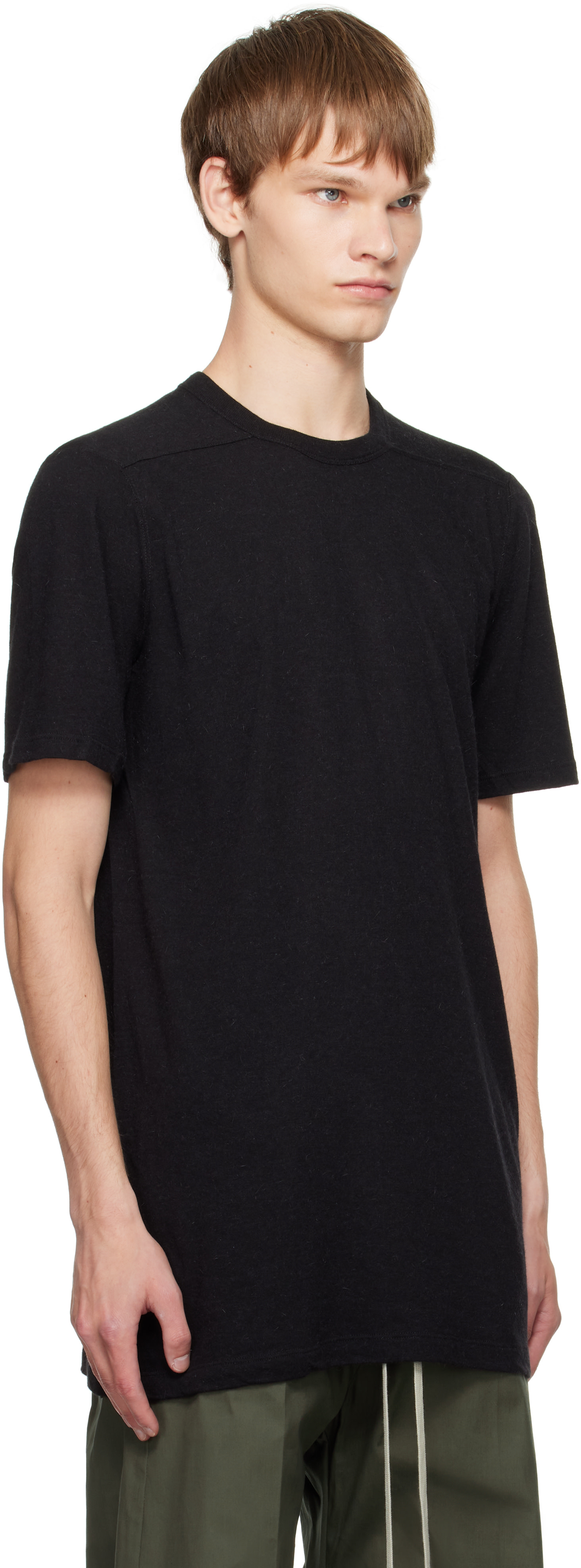 Rick Owens: ブラック Concordians Level Tシャツ | SSENSE 日本