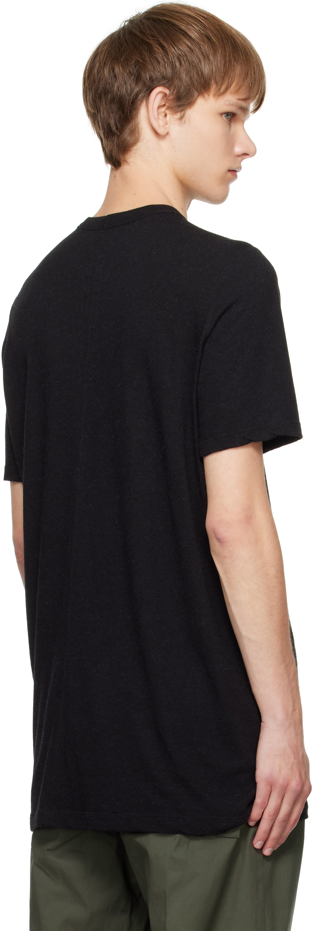 Rick Owens: ブラック Concordians Level Tシャツ | SSENSE 日本