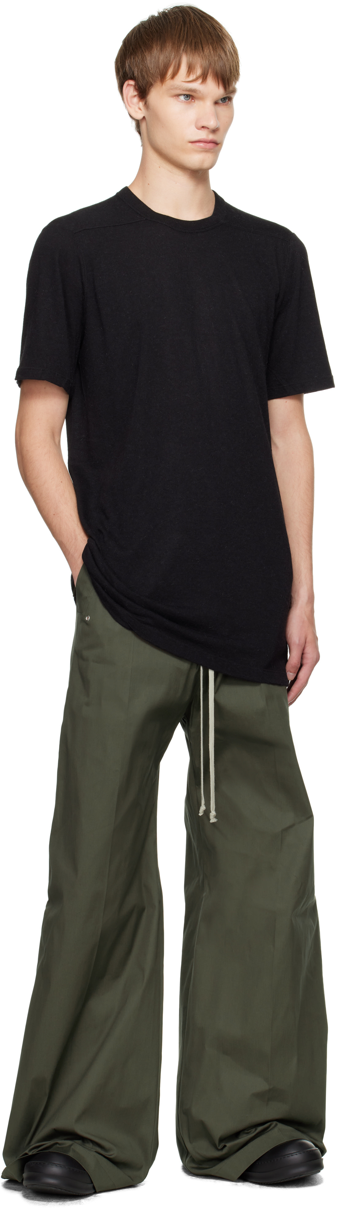 Rick Owens: Black Concordians Level T-shirt | SSENSE