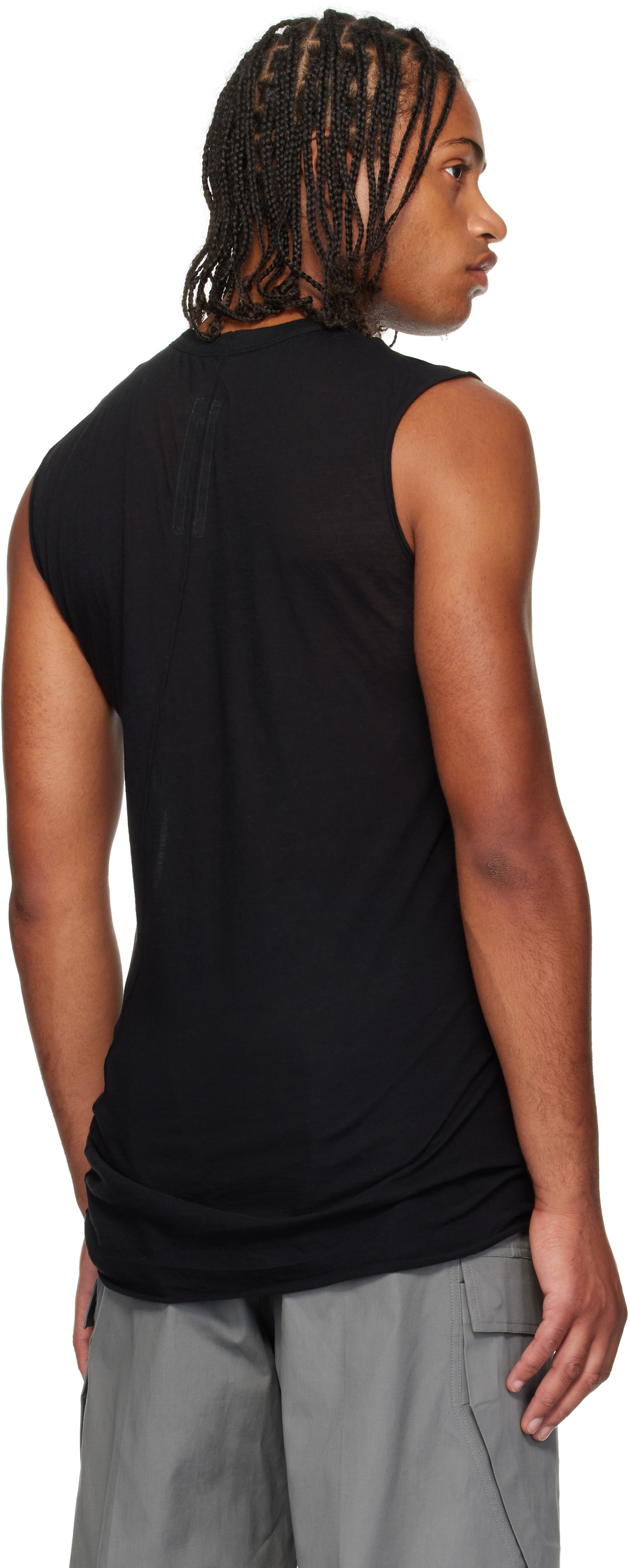 Rick Owens: ブラック Concordians Basic ノースリーブ タンクトップ