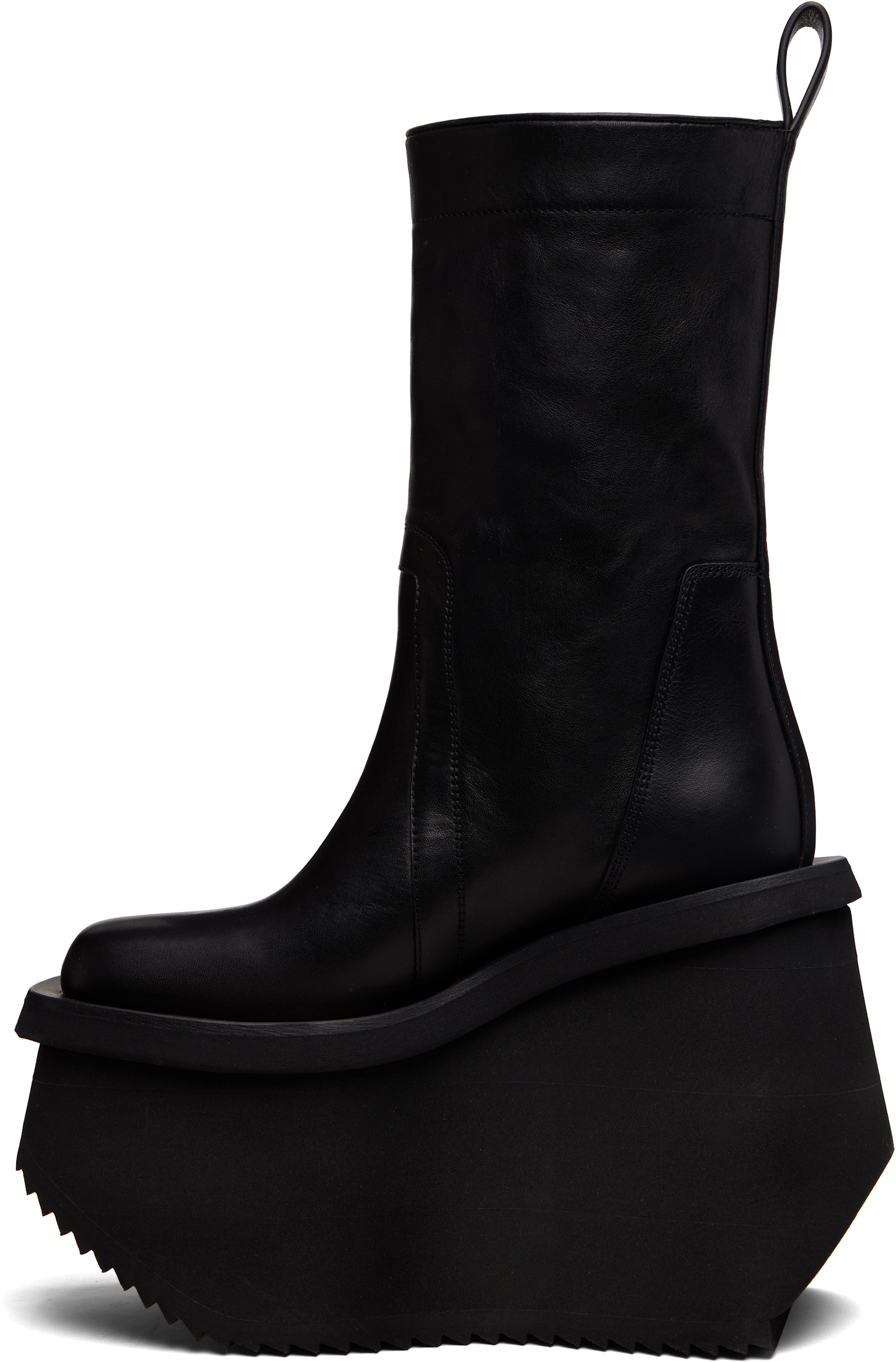 Rick Owens: Black Concordians Factory Boots | SSENSE