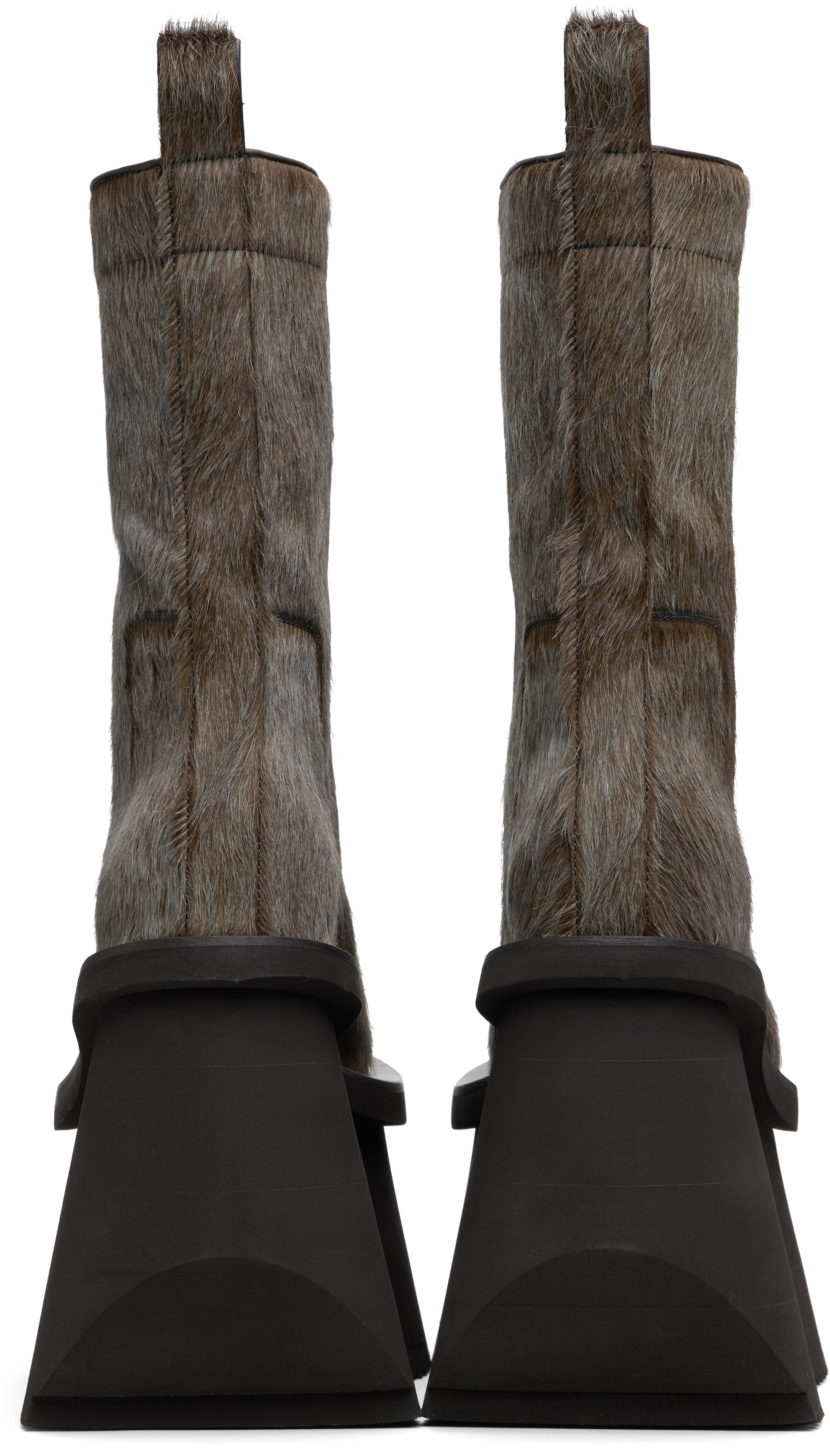 Rick Owens: Brown Concordians Factory Boots | SSENSE