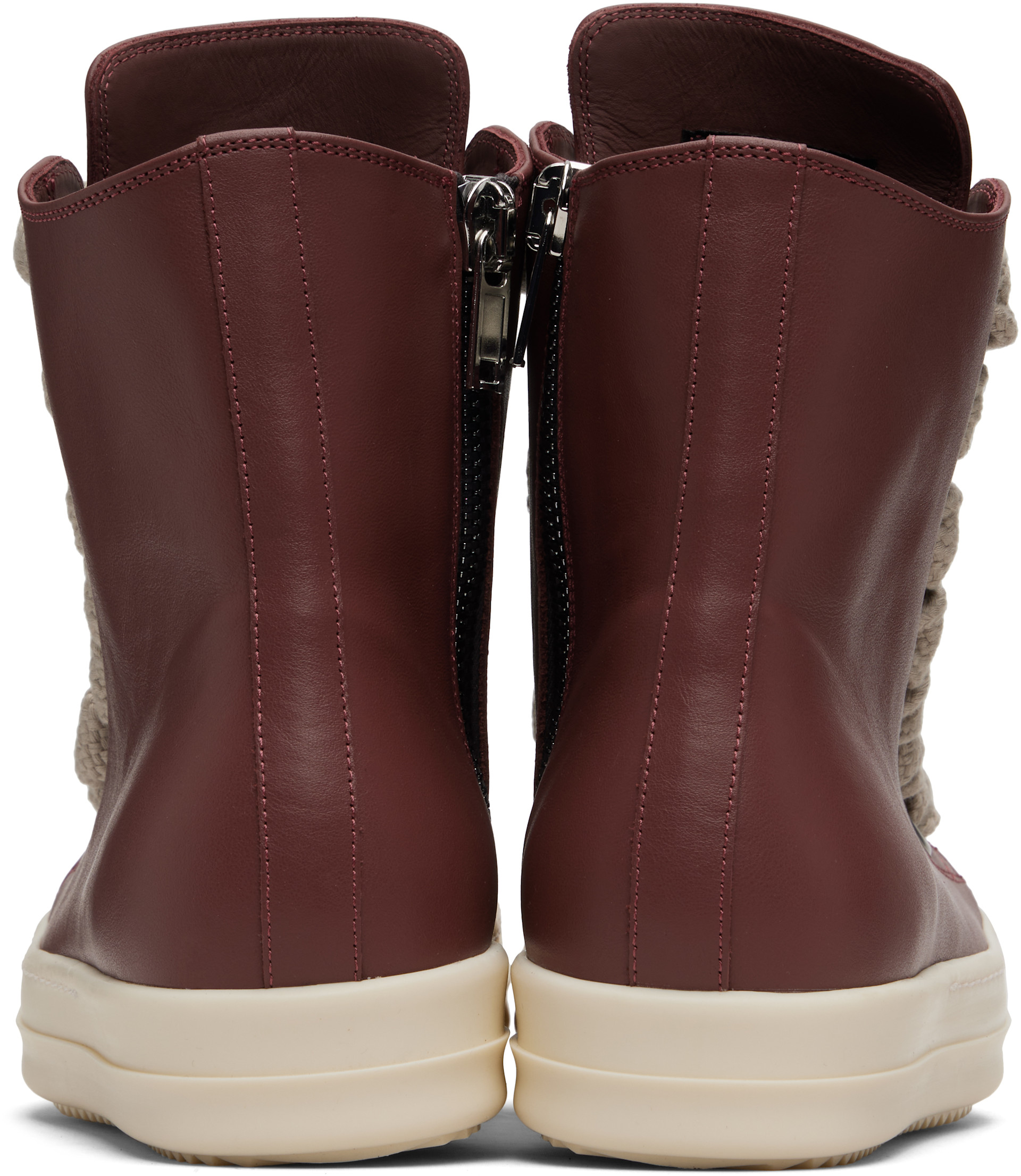 Rick Owens: Pink Concordians Jumbolace Sneakers | SSENSE