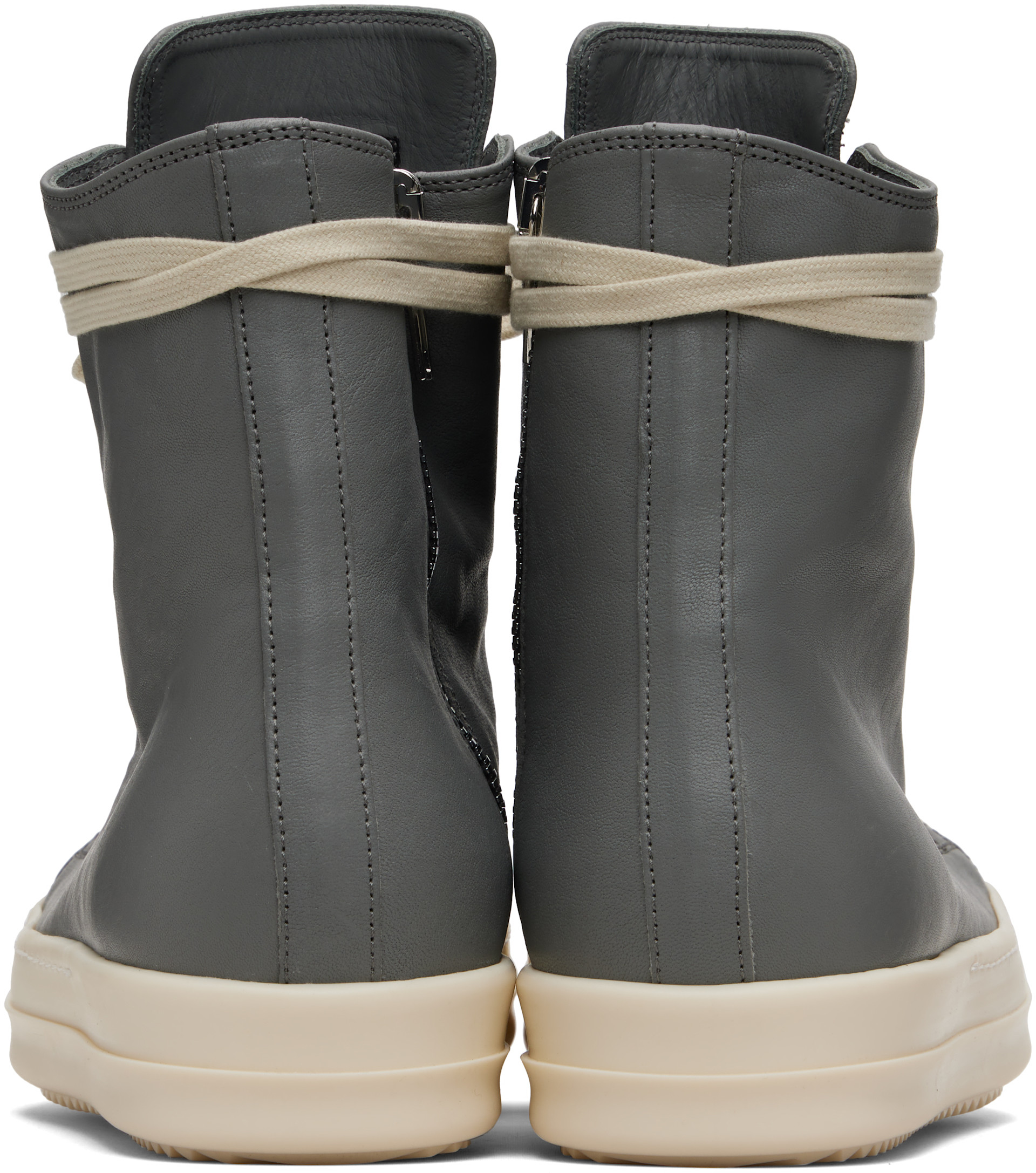 Rick Owens - Baskets grises - Concordians