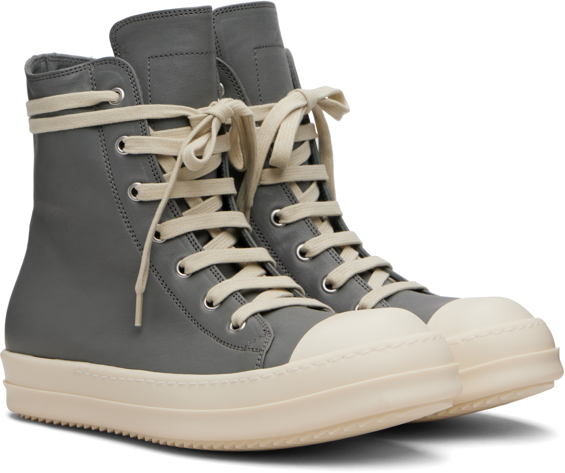 Rick Owens - Baskets grises - Concordians