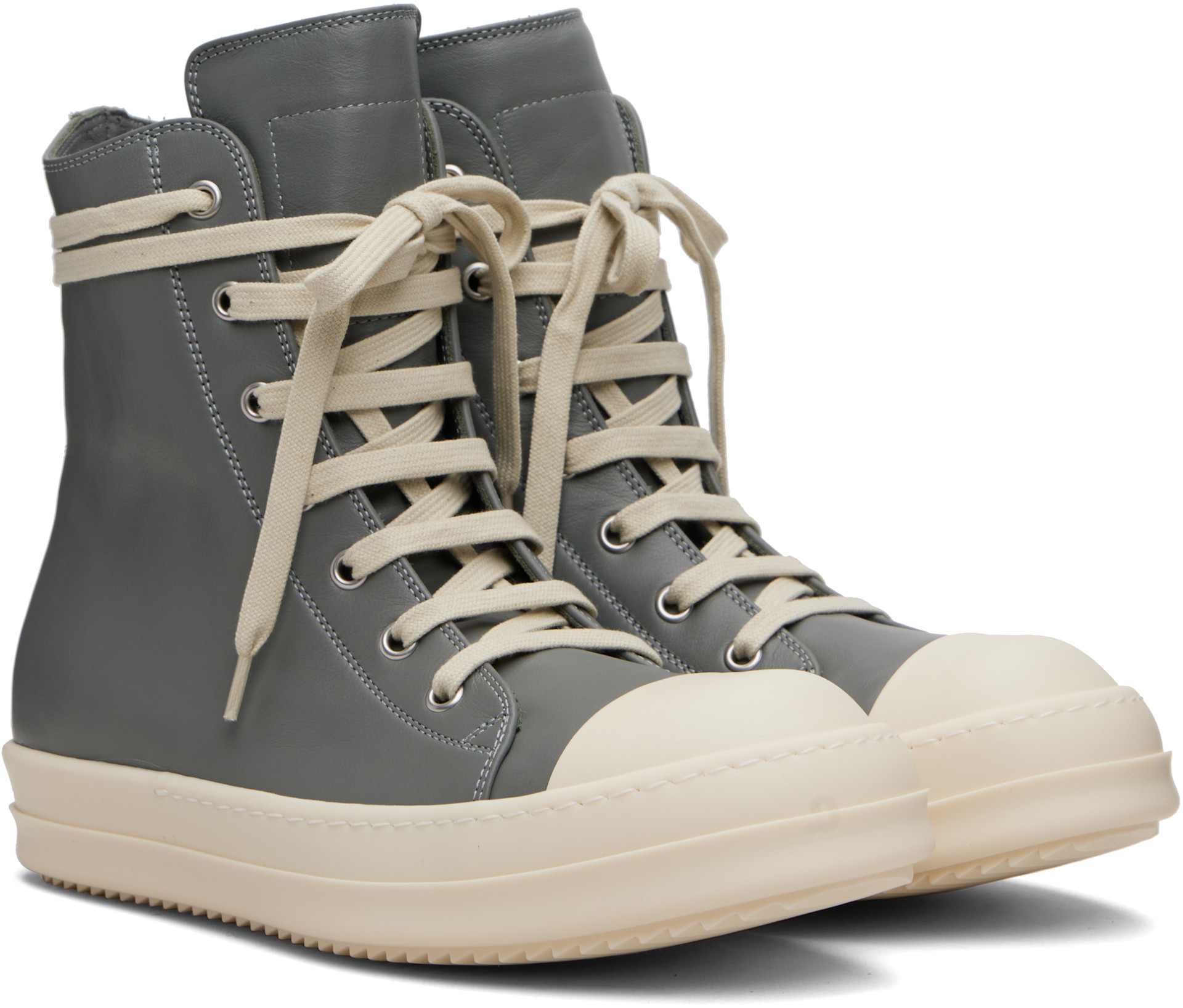 Rick Owens: Gray Concordians Sneakers | SSENSE