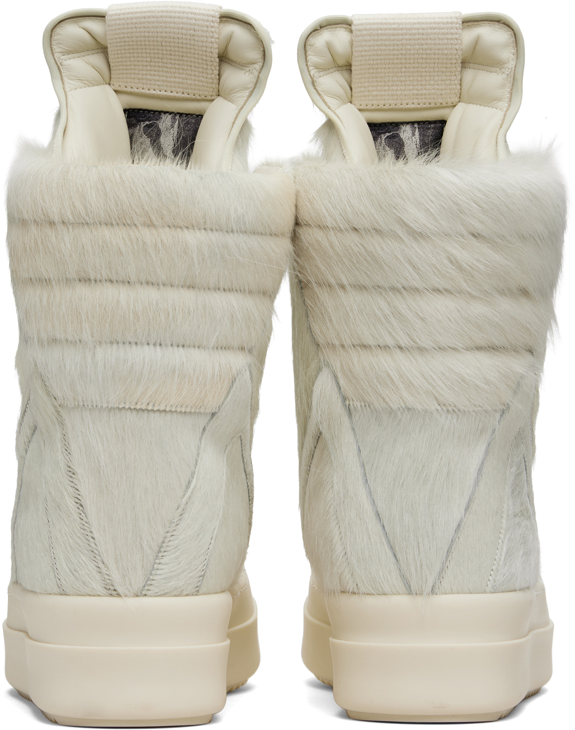 Rick Owens: Off-White Concordians Megageobaskets Sneakers | SSENSE