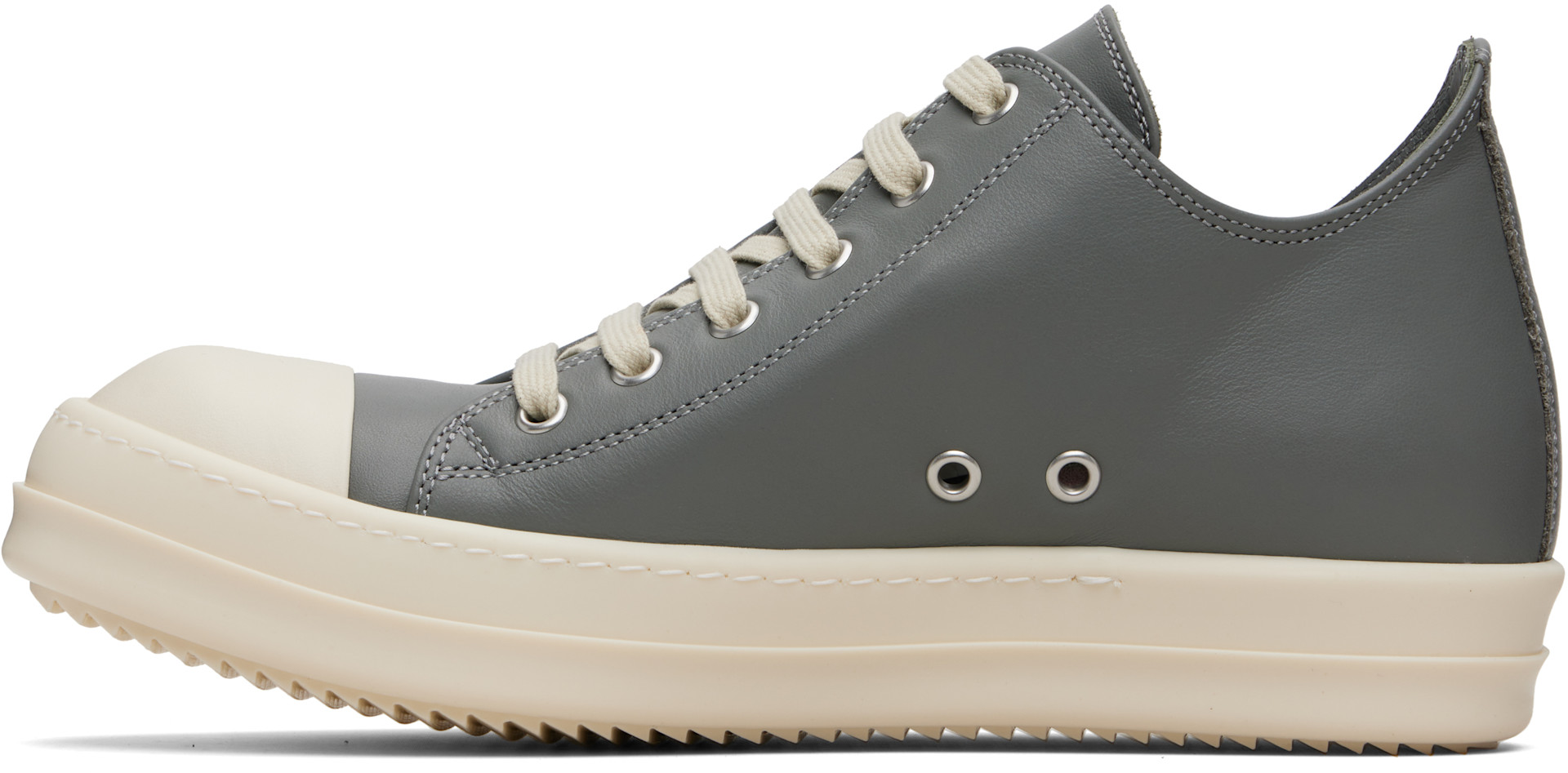Rick Owens: Gray Concordians Low Sneaks Sneakers | SSENSE Canada