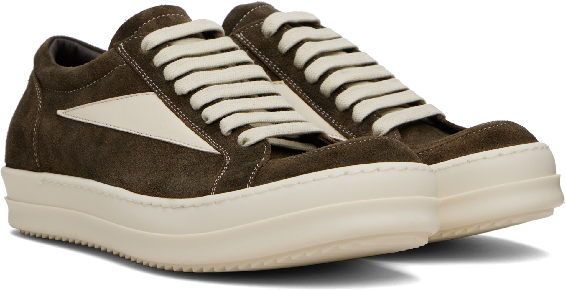 Rick Owens: Brown Concordians Vintage Sneaks Sneakers | SSENSE