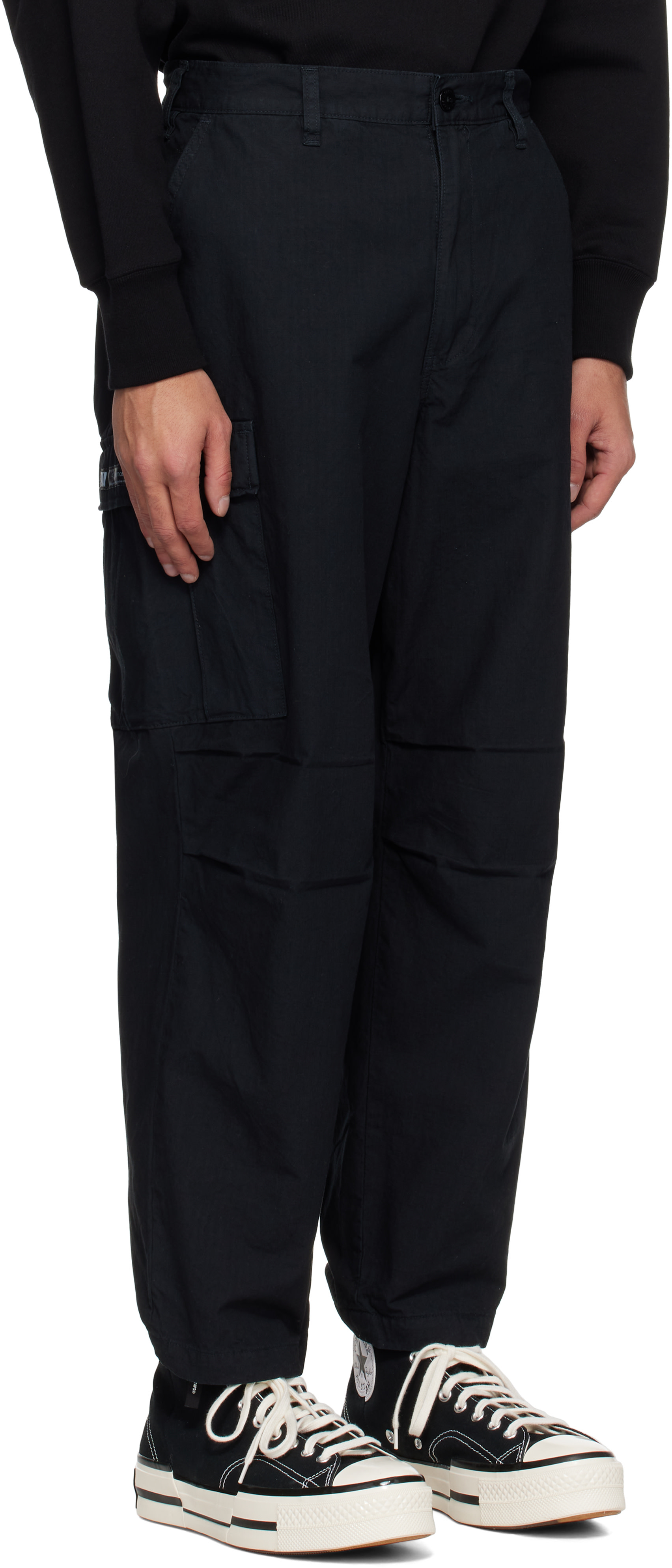 WTAPS - 블랙 MILT9602 카고 팬츠