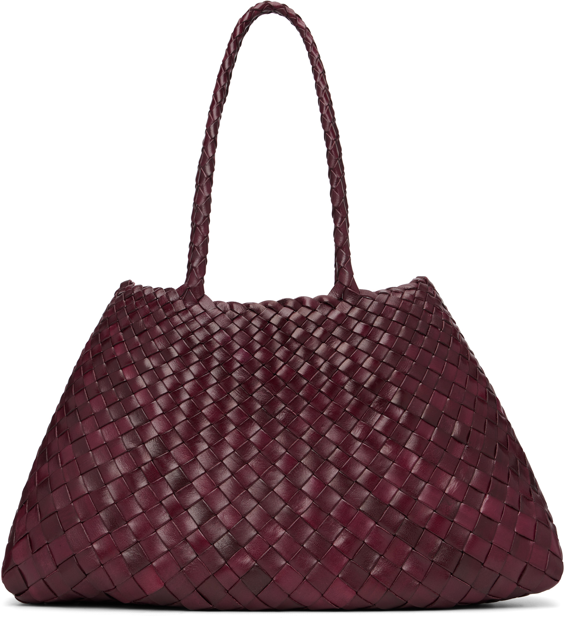 Dragon Diffusion: Burgundy Santa Croce Big Tote | SSENSE Canada