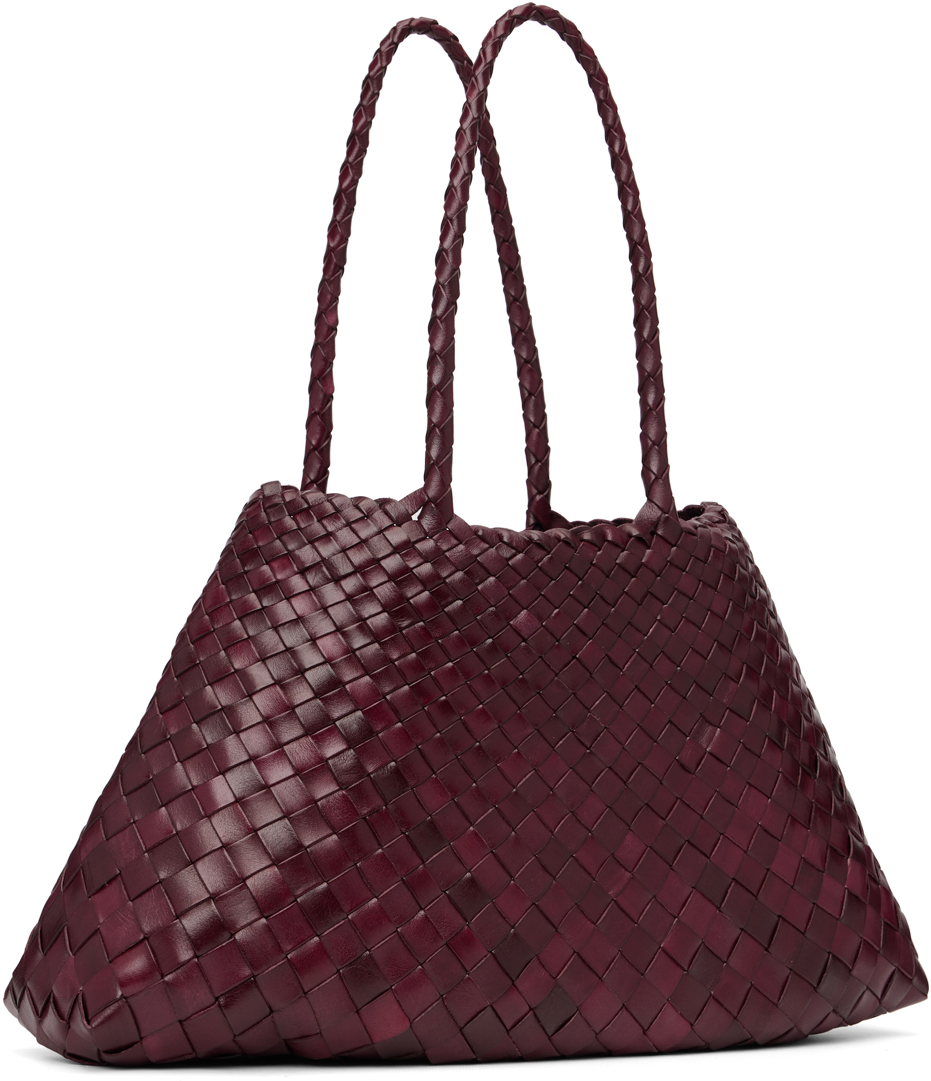 Dragon Diffusion: Burgundy Santa Croce Big Tote | SSENSE
