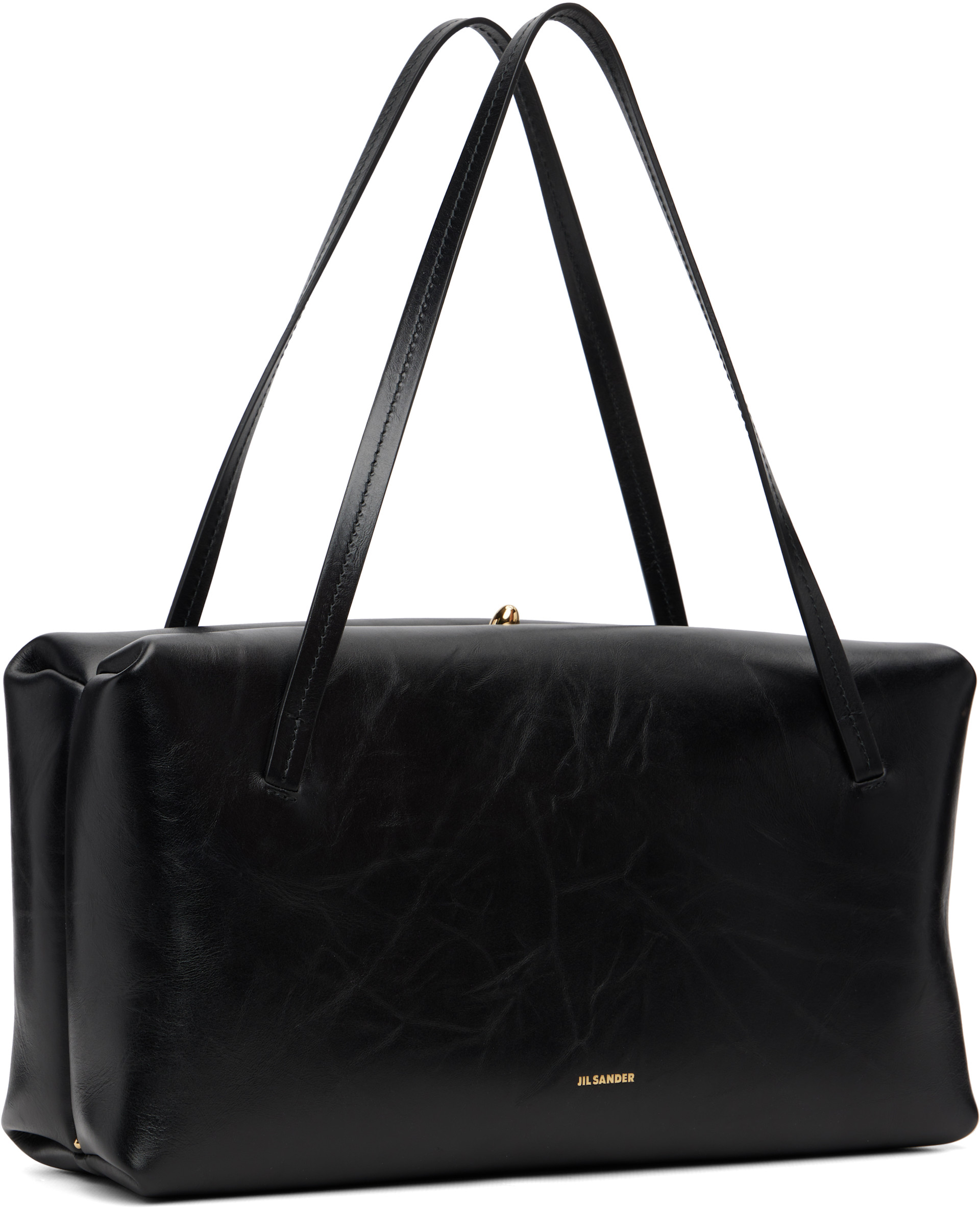 Jil Sander: Black Goji Pillow Medium Bag | SSENSE Puerto Rico