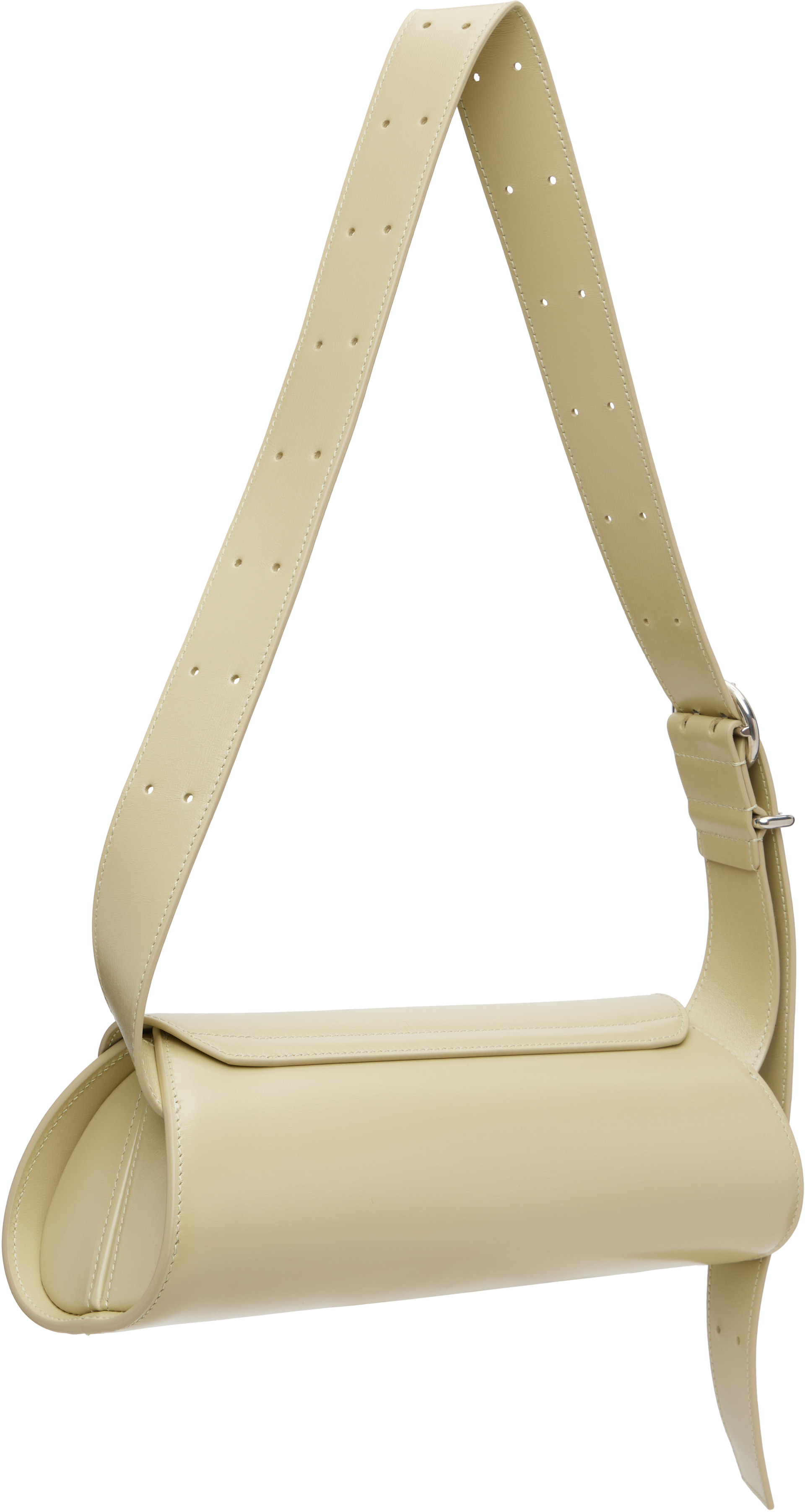 Jil Sander: Beige Cannolo Small Bag | SSENSE