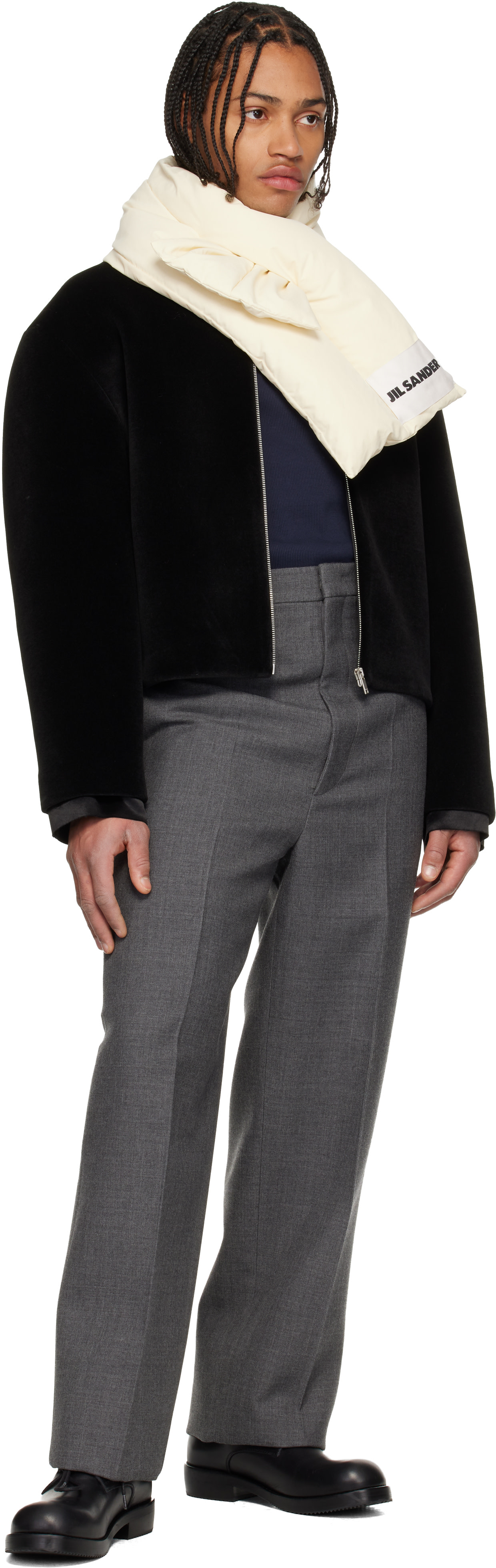 Jil Sander - Off-White Down Scarf