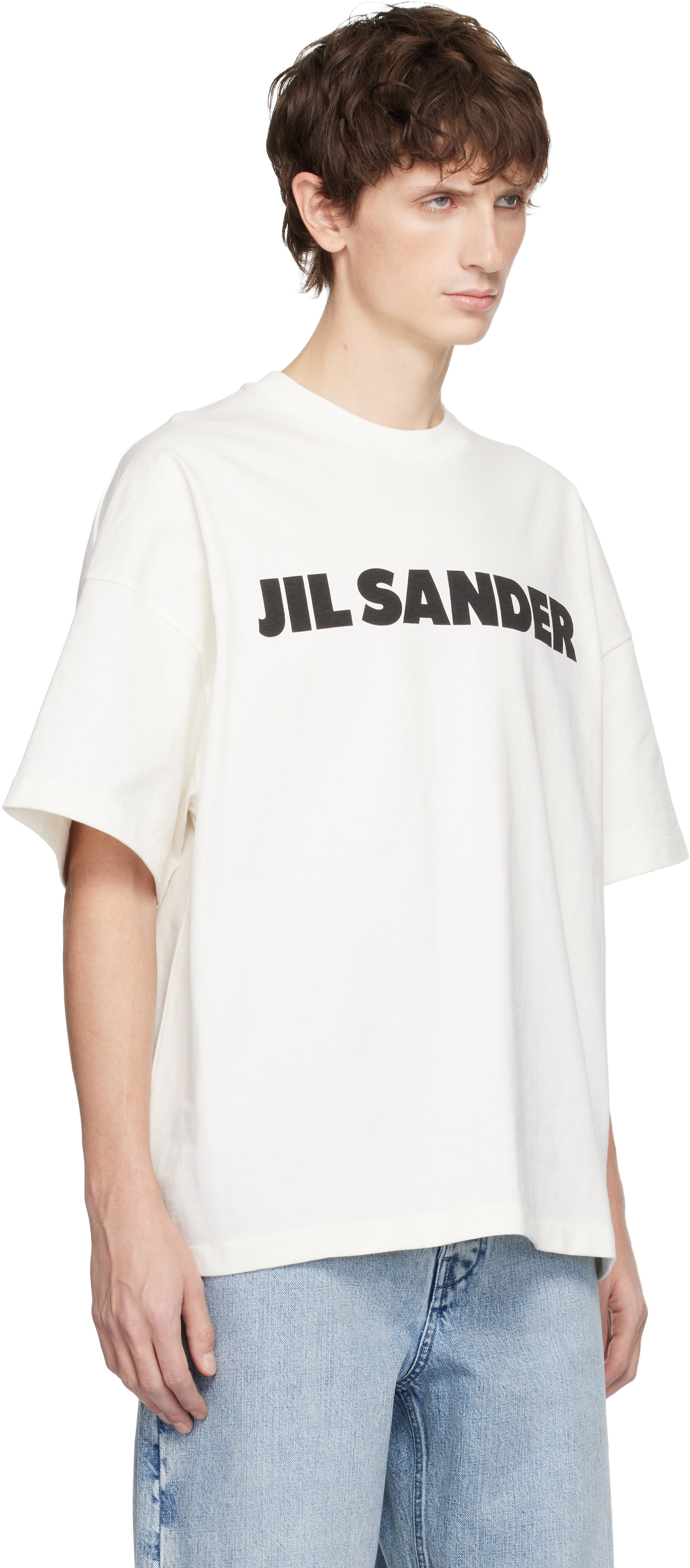 Jil Sander: Off-White Logo T-shirt | SSENSE