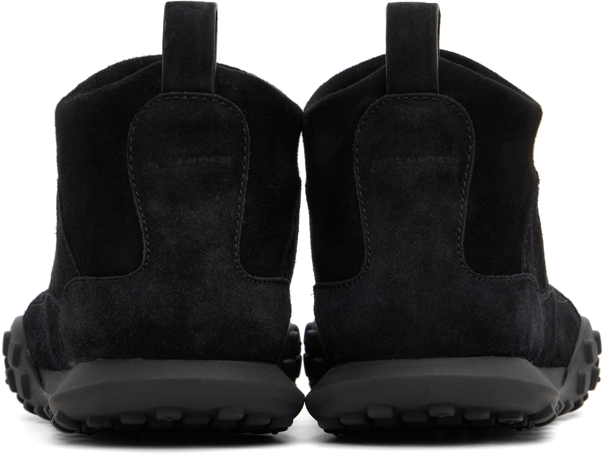 JIL SANDER ラブシモンズ期　ブラック　50 Jil Sander: Black Moon Sneakers | SSENSE